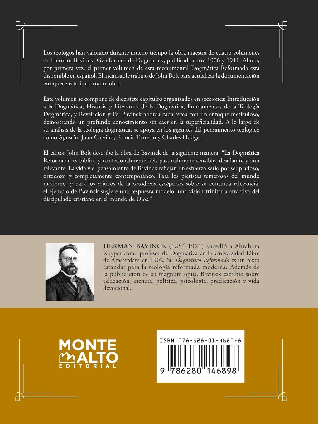 Rückseitencover Dogmática Reformada Volumen 1