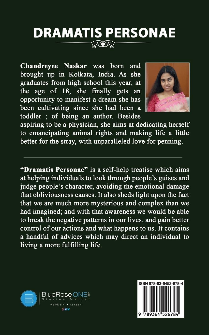 Rückseitencover Dramatis Personae