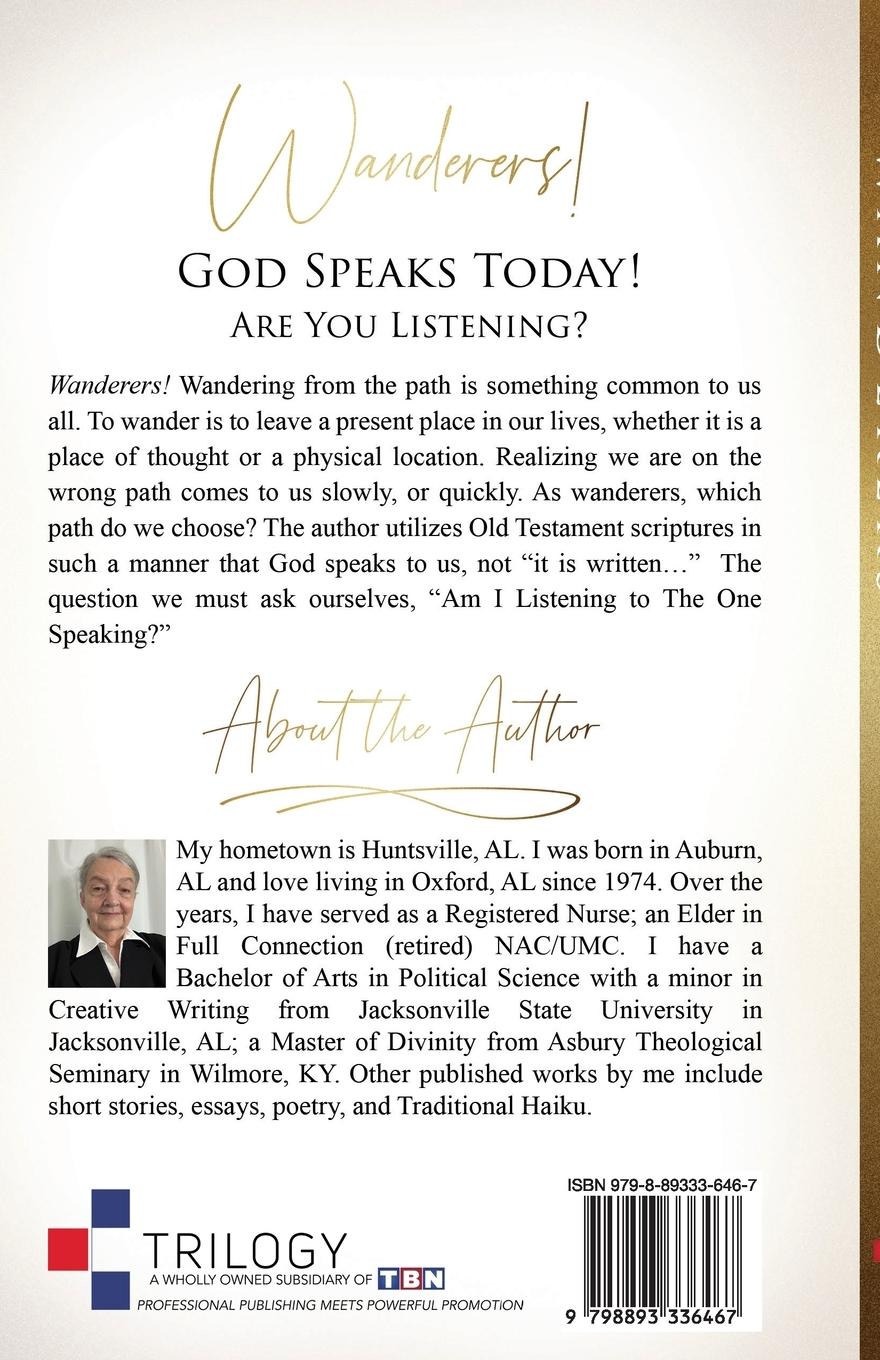 Rückseitencover Wanderers. God Speaks Today! Are You Listening?