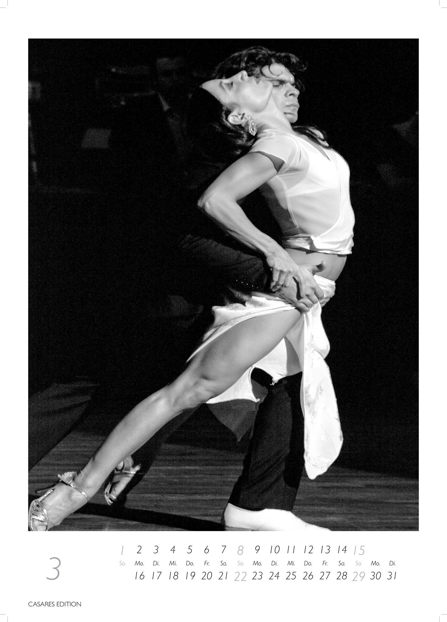 Beispielinhalt (Bild) Tango schwarz-weiss Kalender 2026 - Wandkalender | Fotokalender |Tanzkalender Südamerika 42x59cm Grosses Format - Erleben Sie den Zauber des Tangos - Eleganz, Leidenschaft & kulturelle Tiefe in einem hochwertigen Kalender.