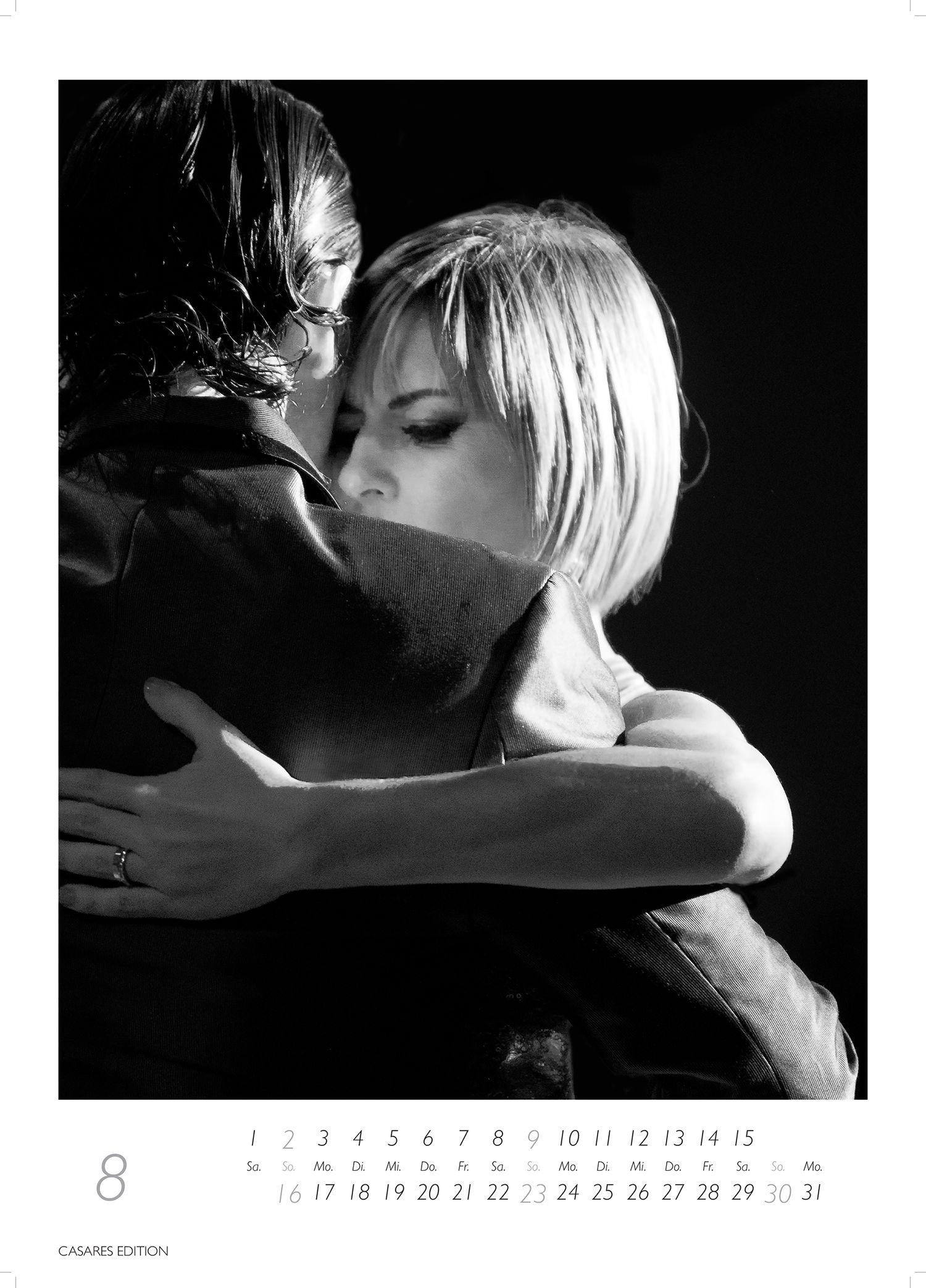 Beispielinhalt (Bild) Tango schwarz-weiss Kalender 2026 - Wandkalender | Fotokalender |Tanzkalender Südamerika 42x59cm Grosses Format - Erleben Sie den Zauber des Tangos - Eleganz, Leidenschaft & kulturelle Tiefe in einem hochwertigen Kalender.