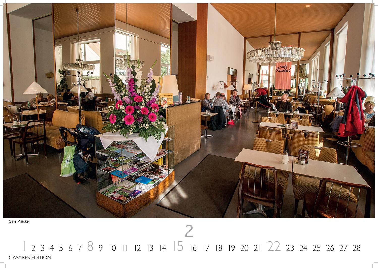 Beispielinhalt (Bild) Wiener Caféhaus Kultur Kalender 2026 - Wandkalender | Fotokalender Alpenländer 24x35cm | Historische & Kulturelle Kaffeehaus Motive | . & Geschenkidee