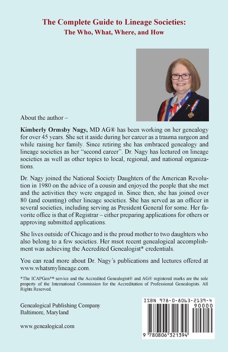 Rückseitencover The Complete Guide to Lineage Societies