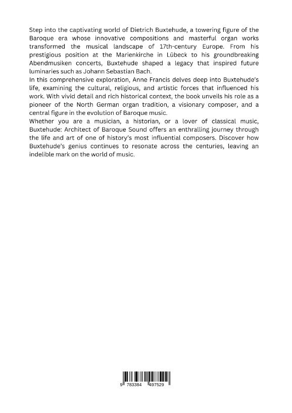 Rückseitencover Buxtehude: Architect of Baroque Sound