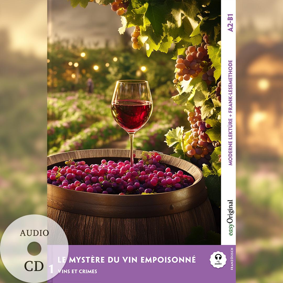 Vorderes Coverbild Le Mystère du vin empoisonné - Französische Krimi-Lektüre A2-B1 (+ Audio-CD)