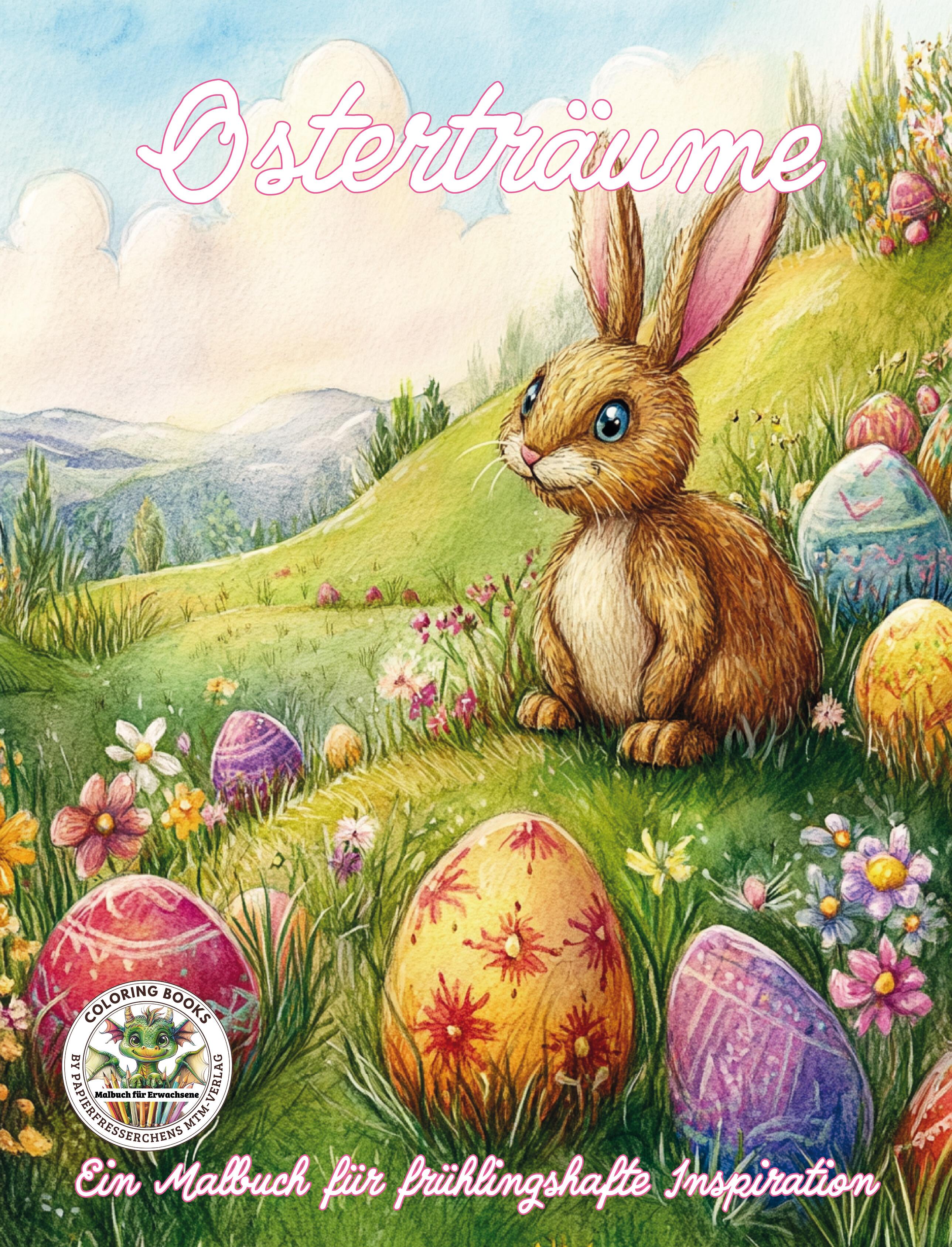 Vorderes Coverbild Osterträume - Ein Malbuch für frühlingshafte Inspiration