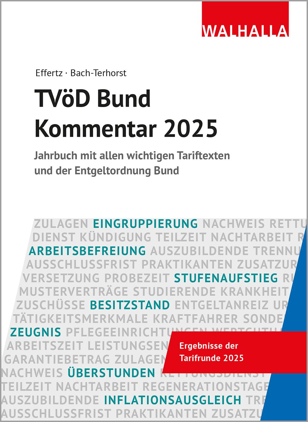 Vorderes Coverbild TVöD Bund Kommentar 2025