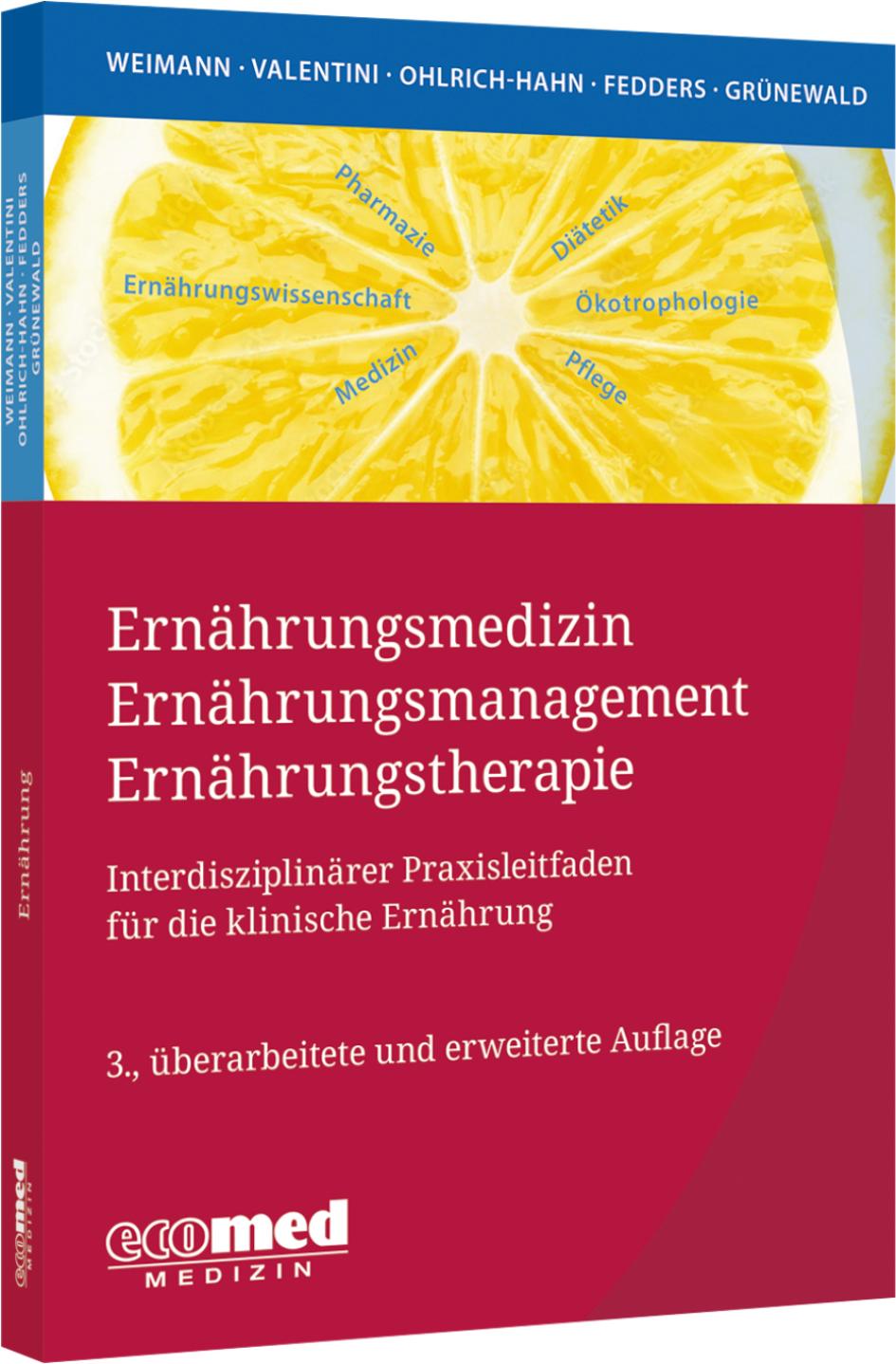 Vorderes Coverbild Ernährungsmedizin - Ernährungsmanagement - Ernährungstherapie