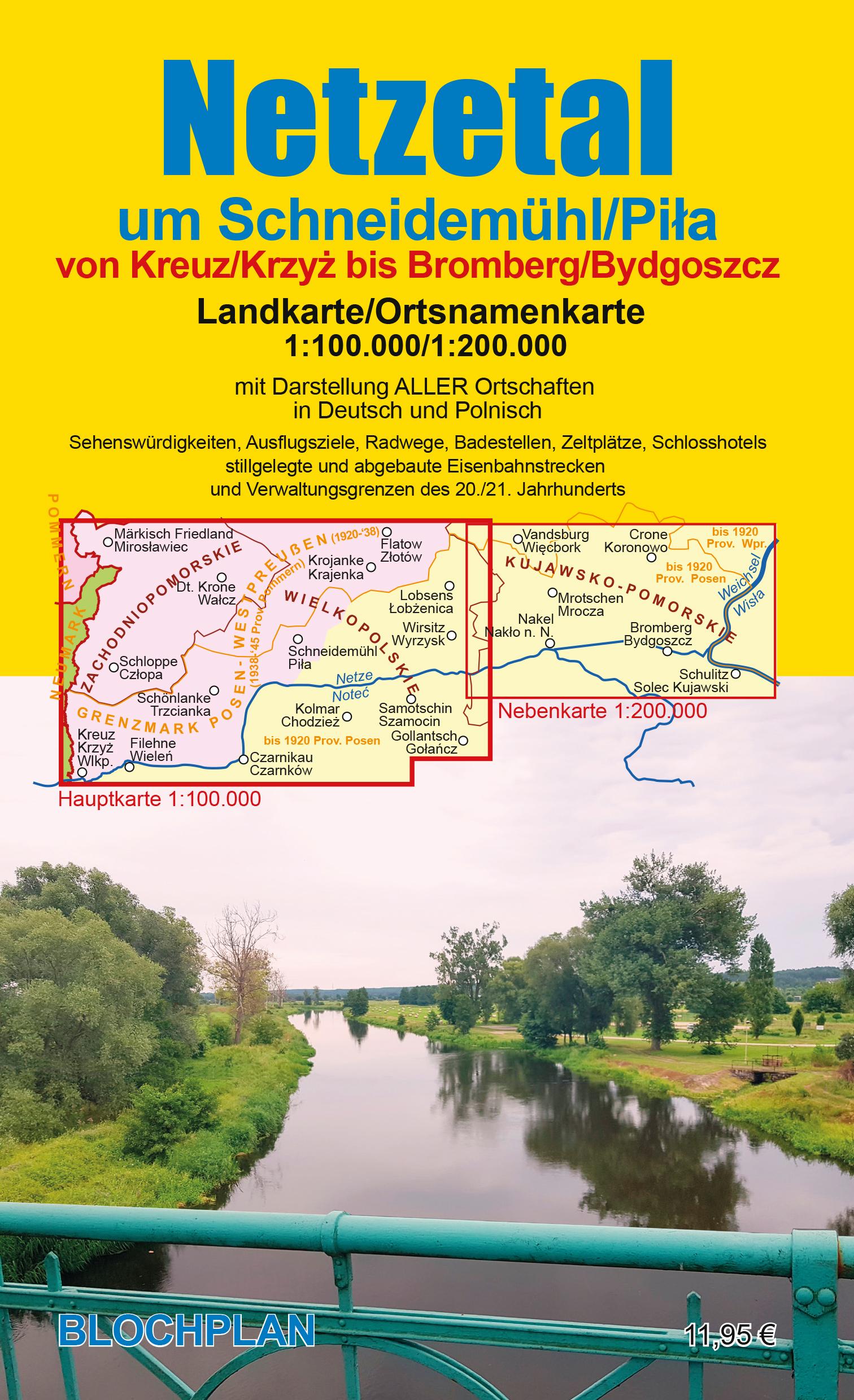 Vorderes Coverbild Landkarte Netzetal um Schneidemühl/Pila