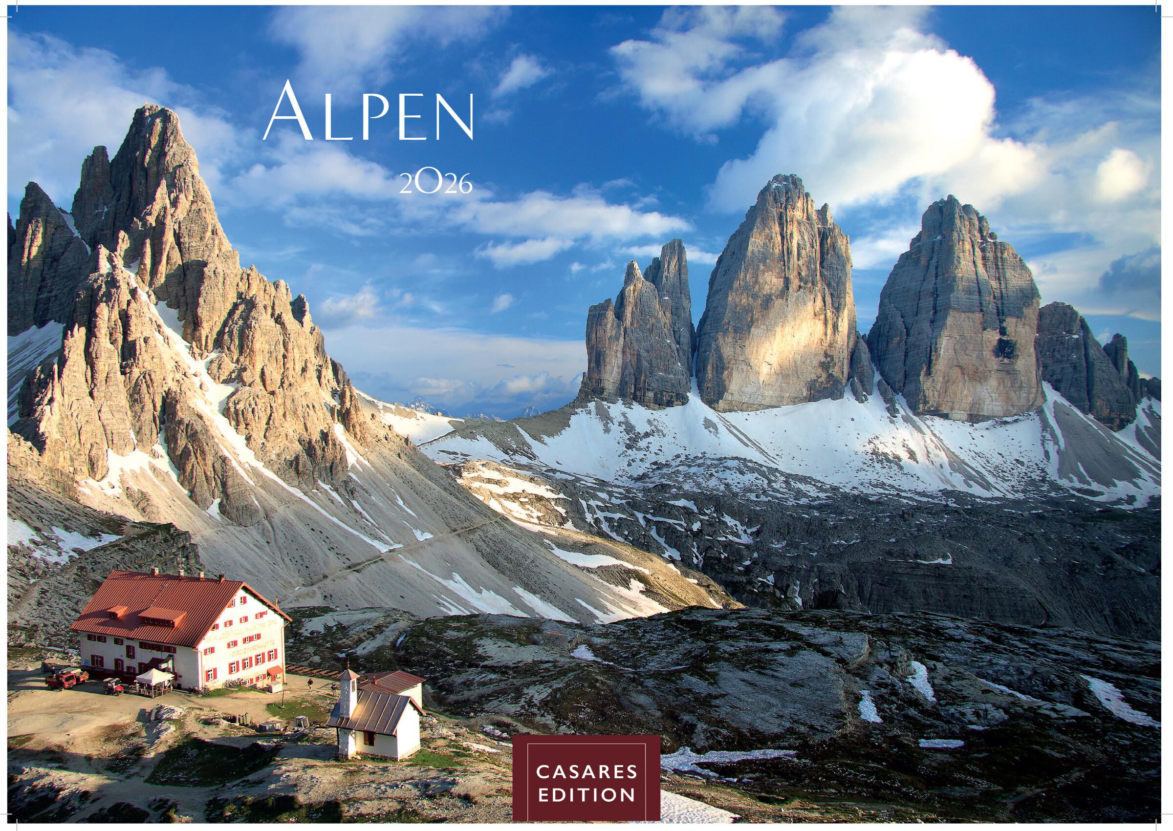 Vorderes Coverbild Alpen Kalender 2026 - Wandkalender | Fotokalender | Alpenkalender | Alpenländer 24x35cm - Hochwertiger . mit atemberaubenden Bergmotiven, Perfekt für Naturliebhaber & Bergfans"