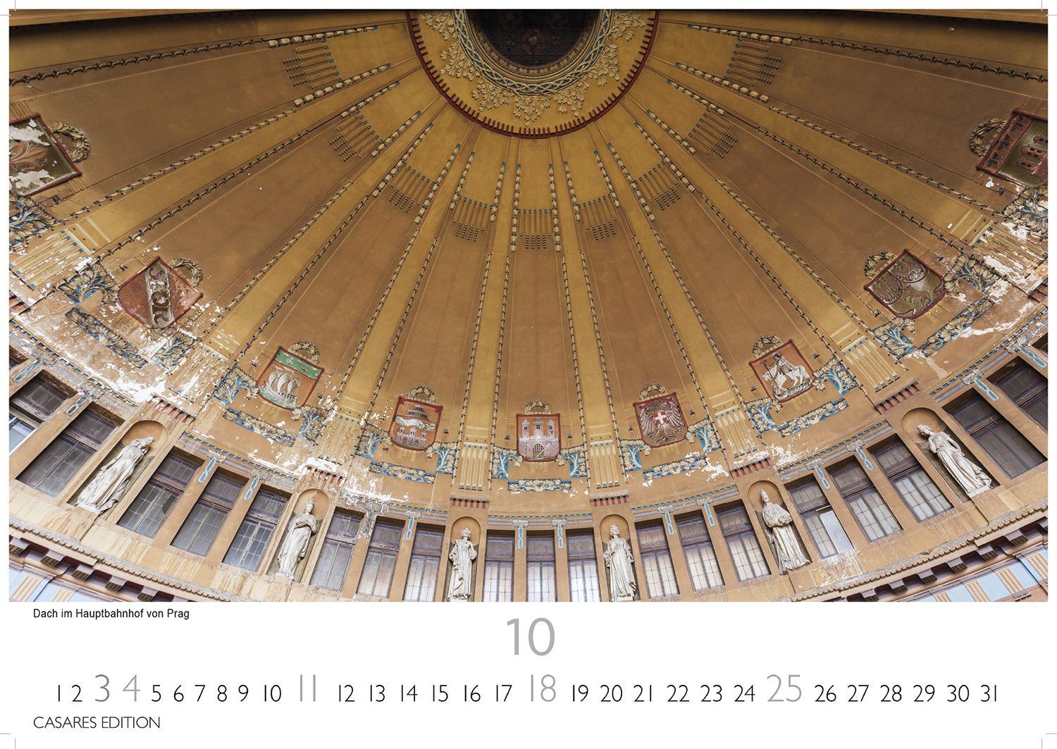 Beispielinhalt (Bild) Prag Kalender 2026 - Wandkalender | Fotokalender 35x50cm Grosses Format - Hochwertige Fotos von Prags bekanntesten Bauwerken, historischen Plätzen und malerischen Ecken