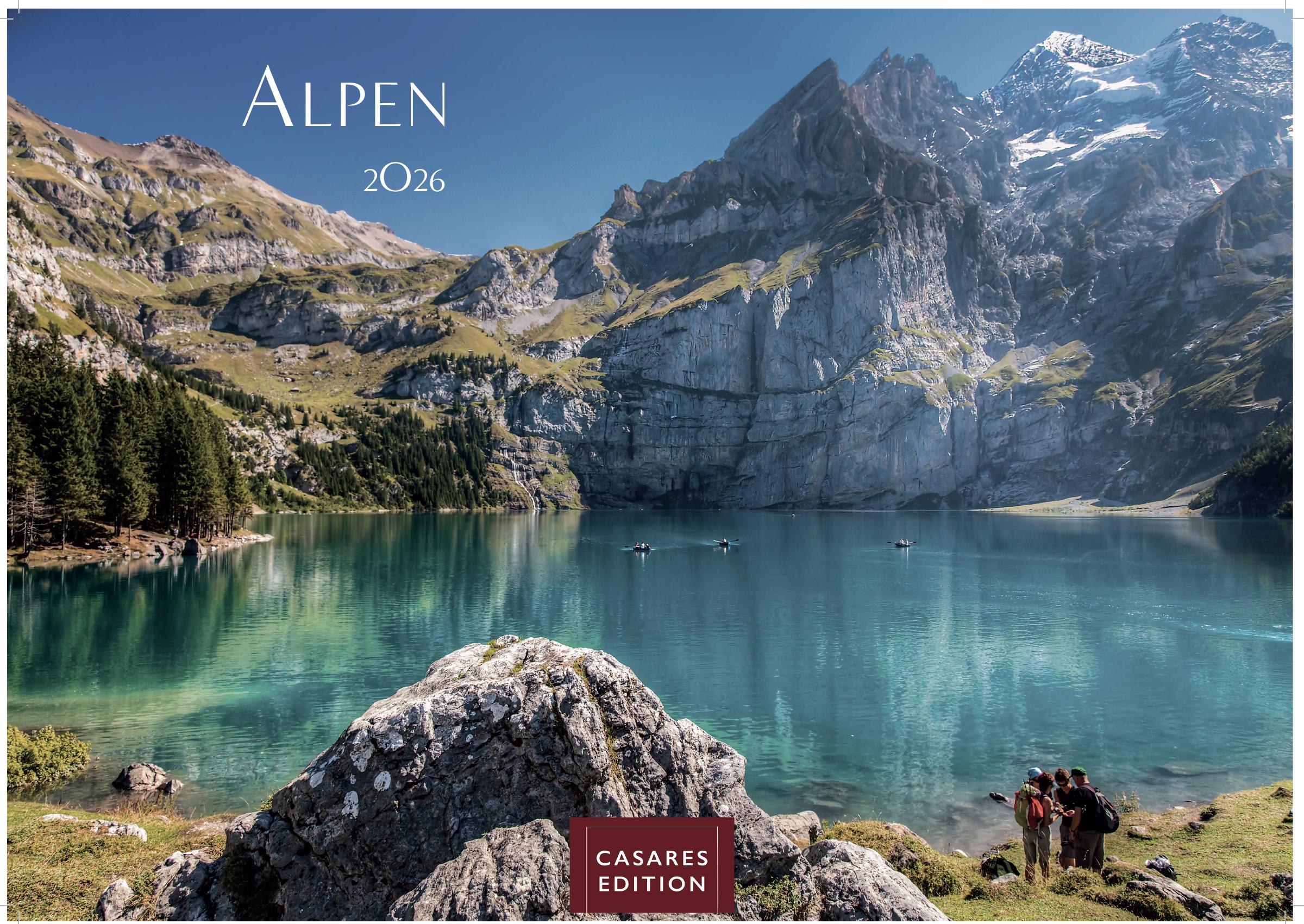 Vorderes Coverbild Alpen Kalender 2026 - Wandkalender | Fotokalender | Alpenkalender | Alpenländer 35x50cm Grosses Format - Hochwertiger . mit atemberaubenden Bergmotiven, Perfekt für Naturliebhaber & Bergfans"