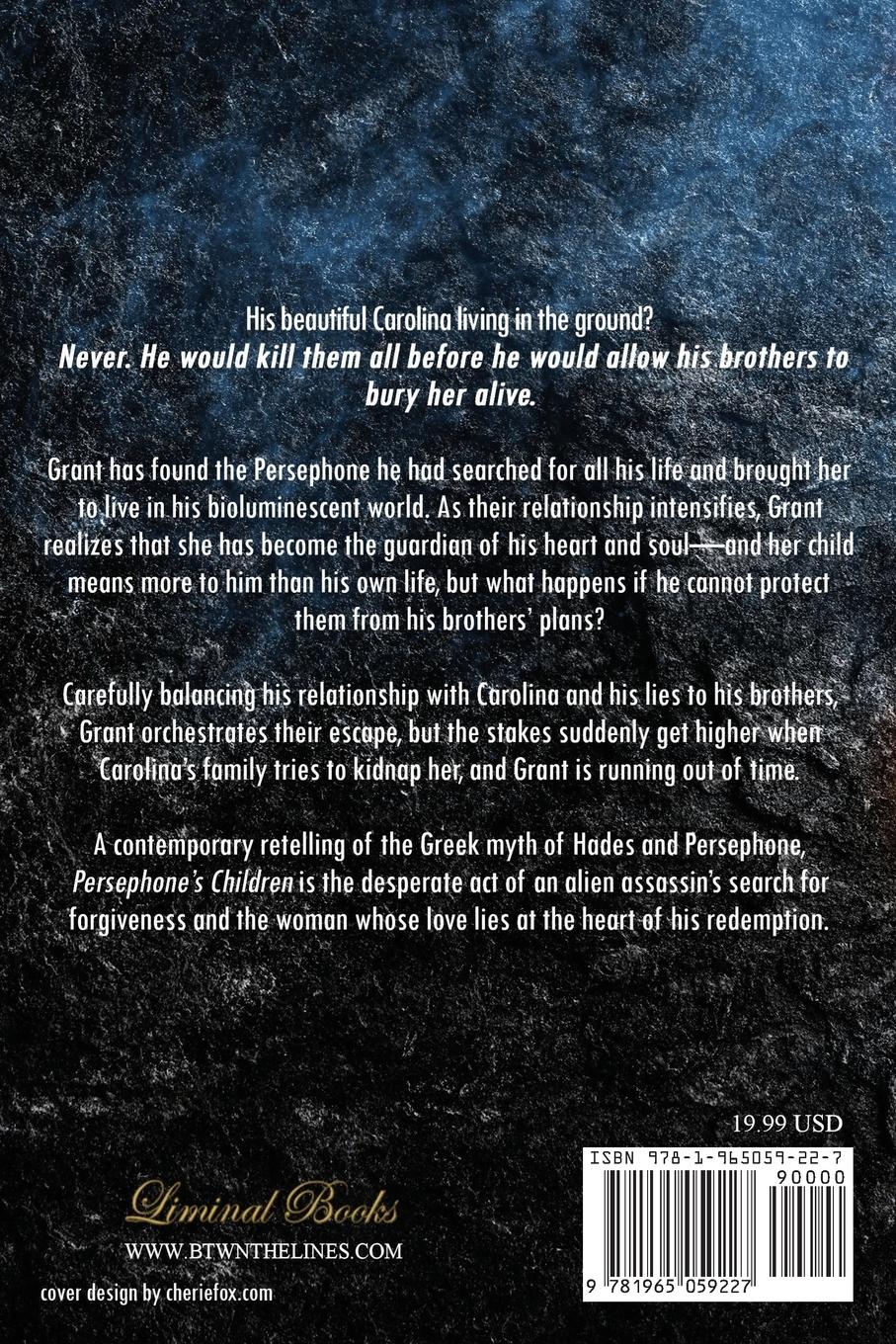 Rückseitencover Persephone's Children