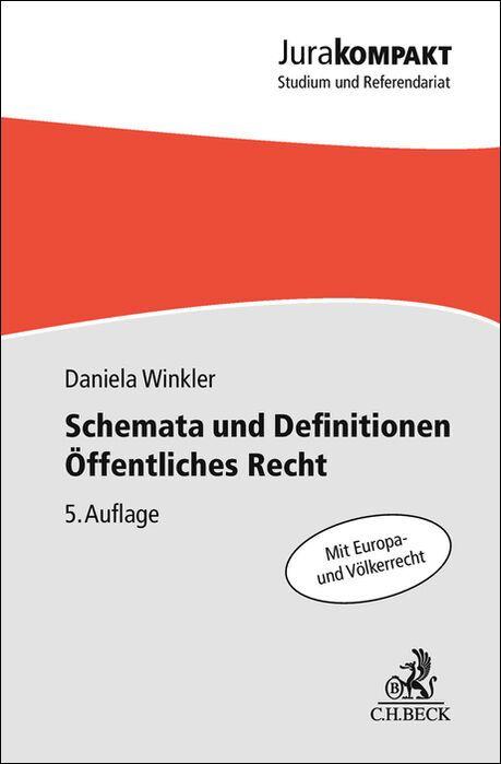 Vorderes Coverbild Schemata und Definitionen Öffentliches Recht
