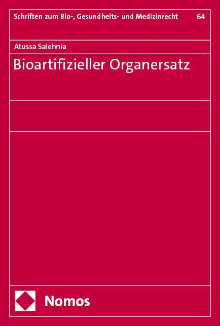 Vorderes Coverbild Bioartifizieller Organersatz