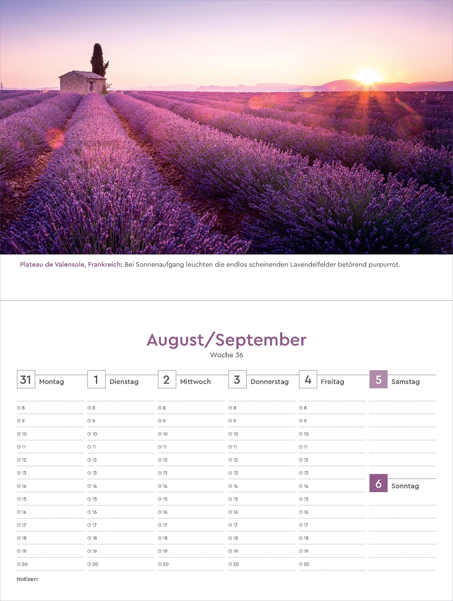 Beispielinhalt (Bild) Farben der Erde - KUNTH Tischkalender 2026