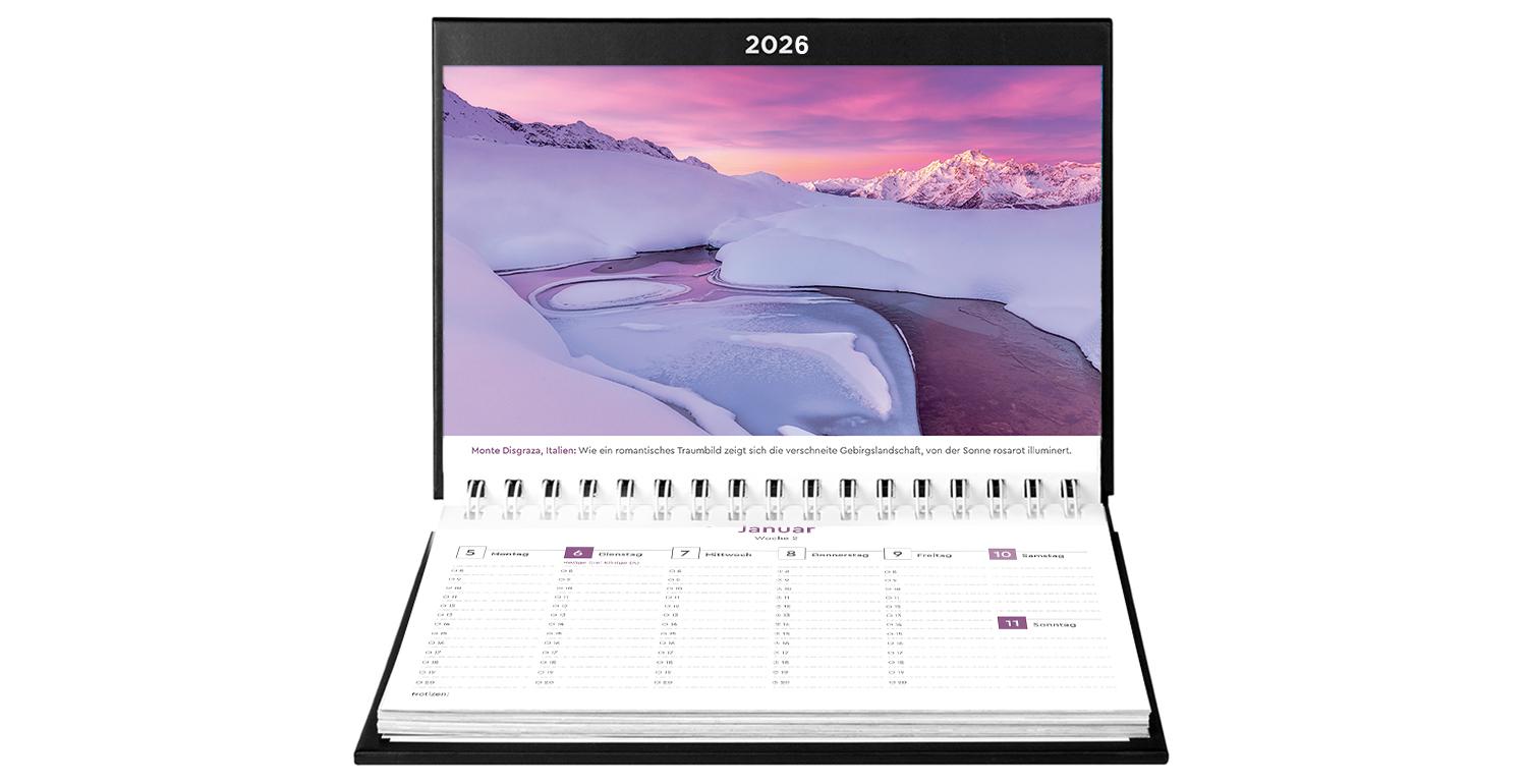 Beispielinhalt (Bild) Farben der Erde - KUNTH Tischkalender 2026