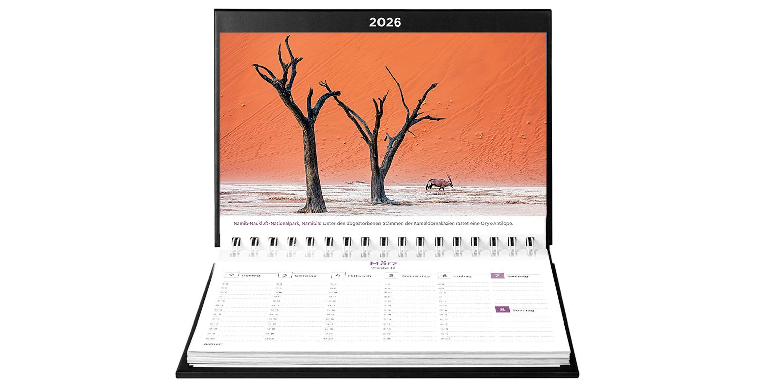 Beispielinhalt (Bild) Farben der Erde - KUNTH Tischkalender 2026