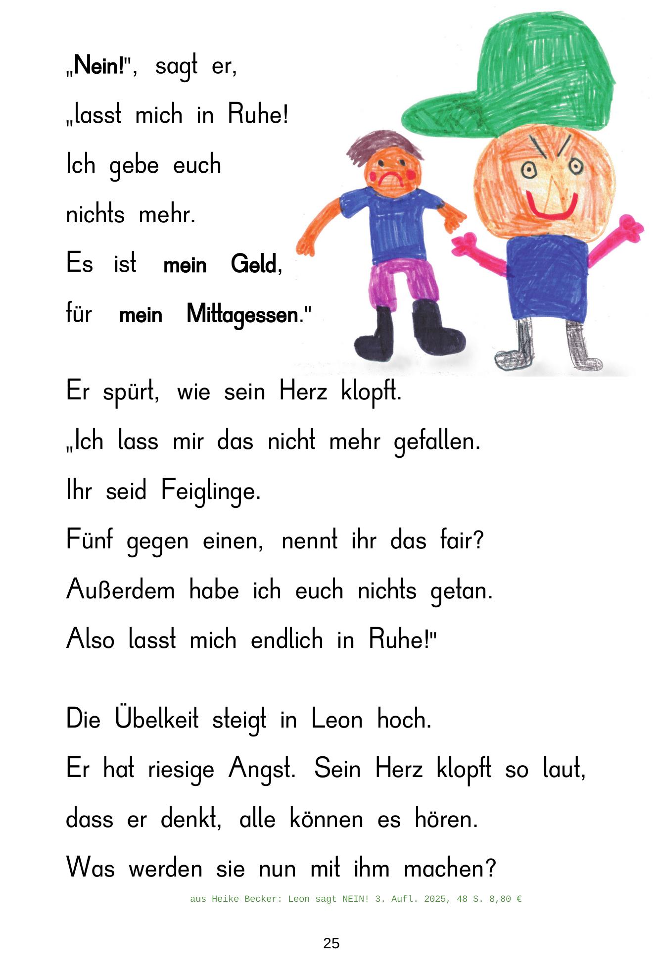 Beispielinhalt (Bild) Leon sagt NEIN!