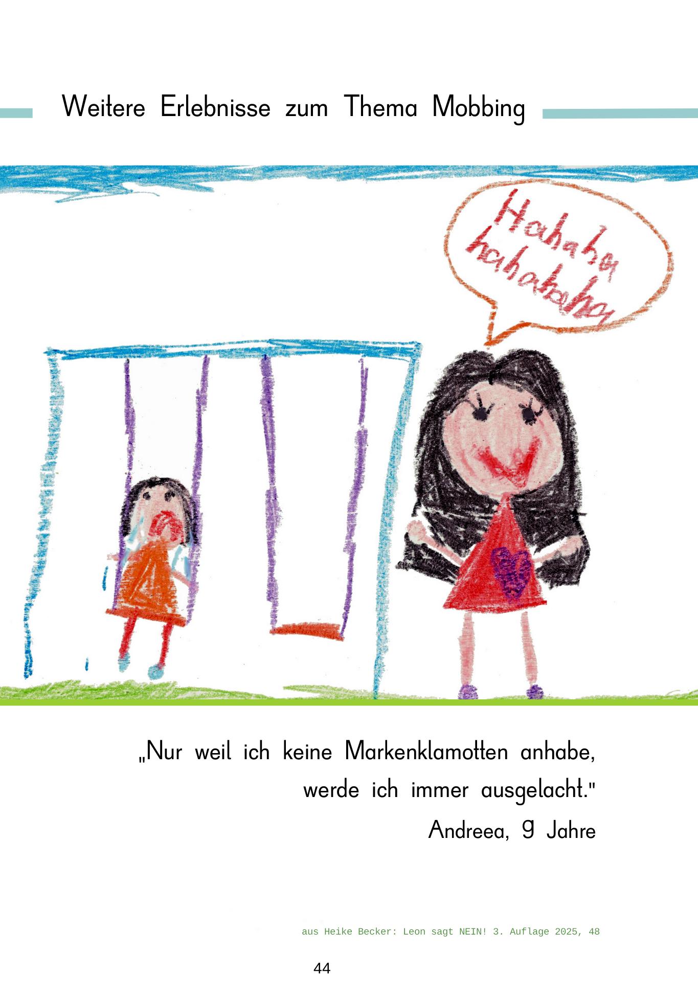 Beispielinhalt (Bild) Leon sagt NEIN!