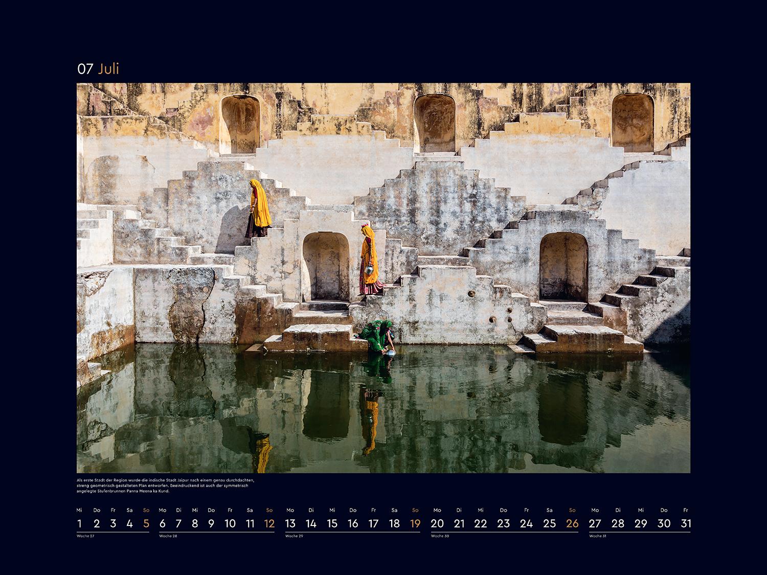 Beispielinhalt (Bild) Erbe der Menschheit - KUNTH Wandkalender 2026