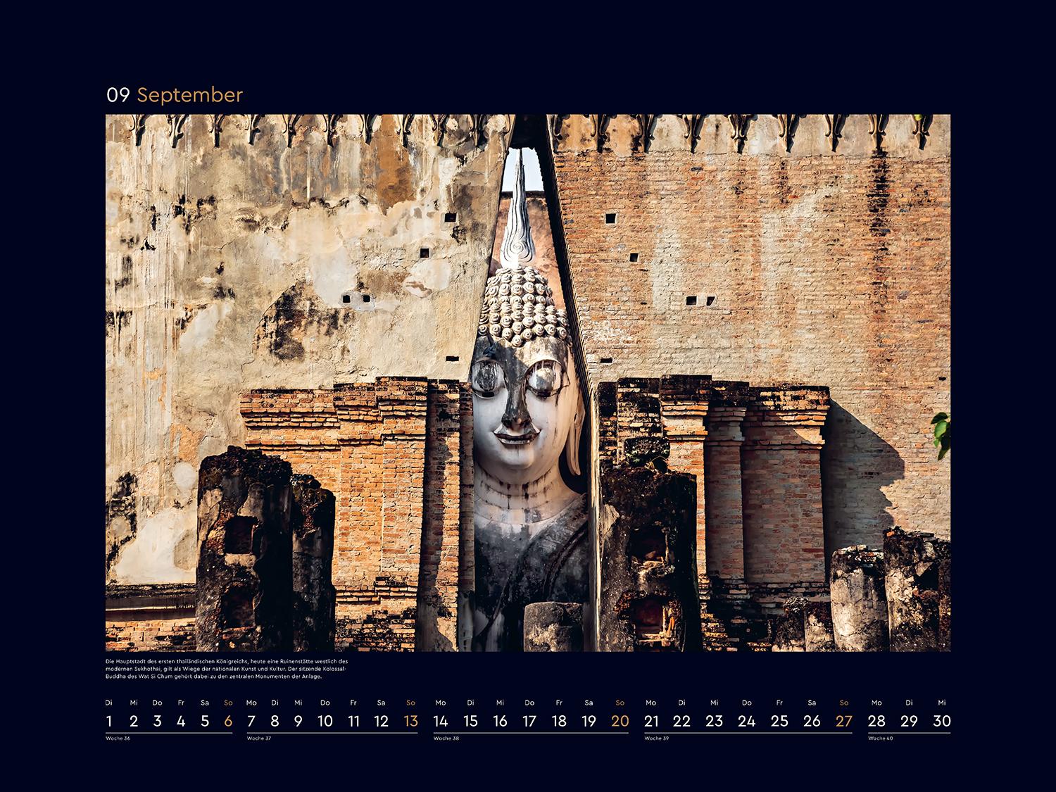 Beispielinhalt (Bild) Erbe der Menschheit - KUNTH Wandkalender 2026