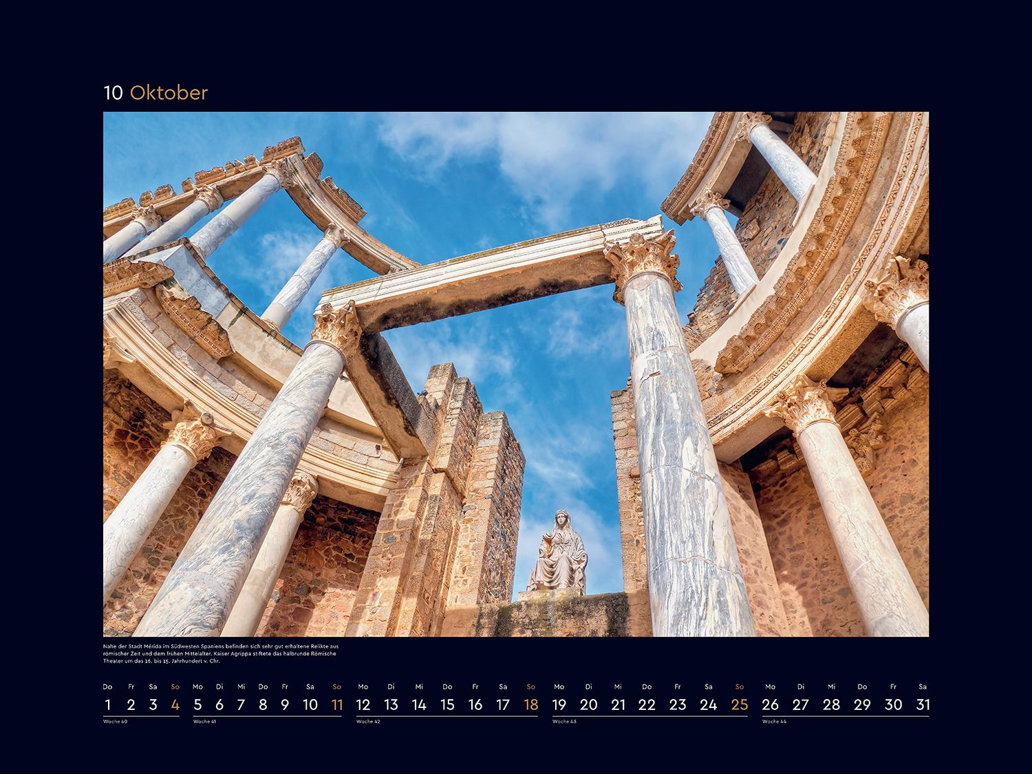 Beispielinhalt (Bild) Erbe der Menschheit - KUNTH Wandkalender 2026