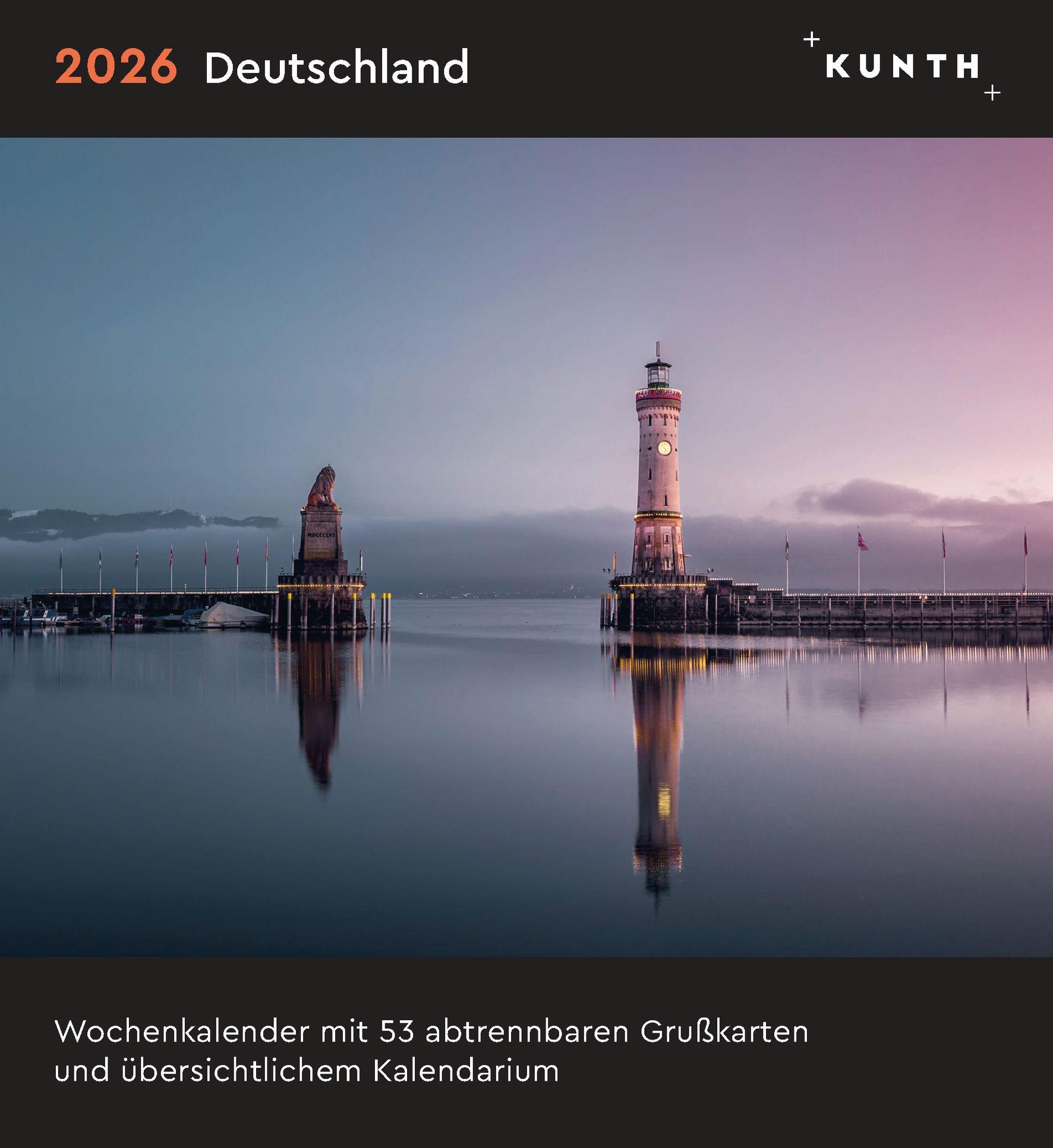 Vorderes Coverbild Deutschland - KUNTH Postkartenkalender 2026