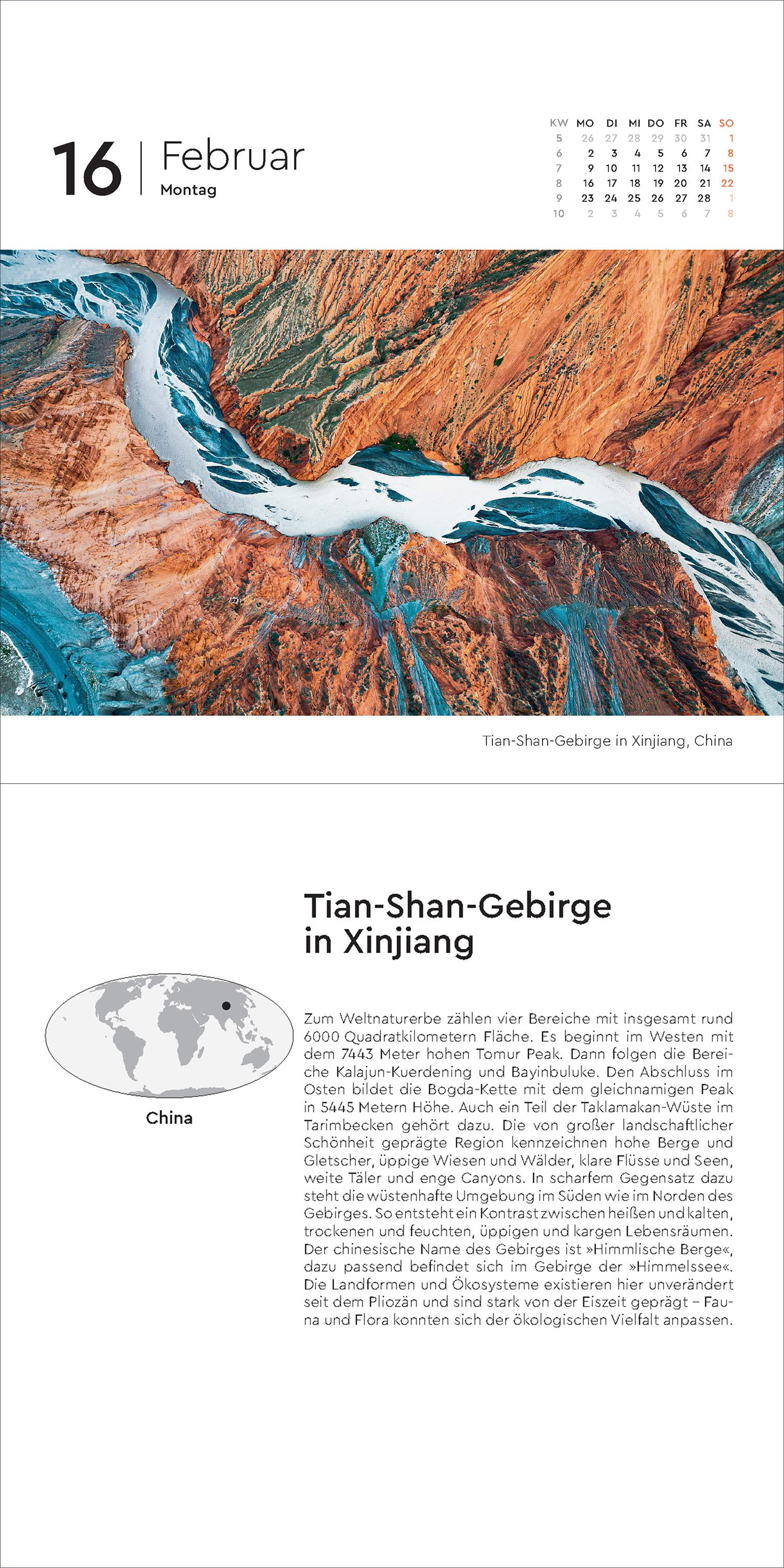 Beispielinhalt (Bild) Schätze der Natur - KUNTH 365-Tage-Abreißkalender 2026