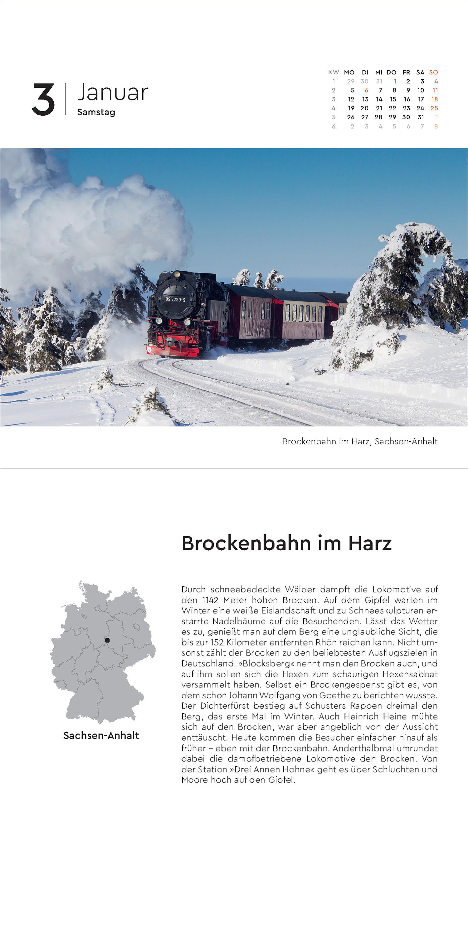 Beispielinhalt (Bild) Deutschland - KUNTH 365-Tage-Abreißkalender 2026