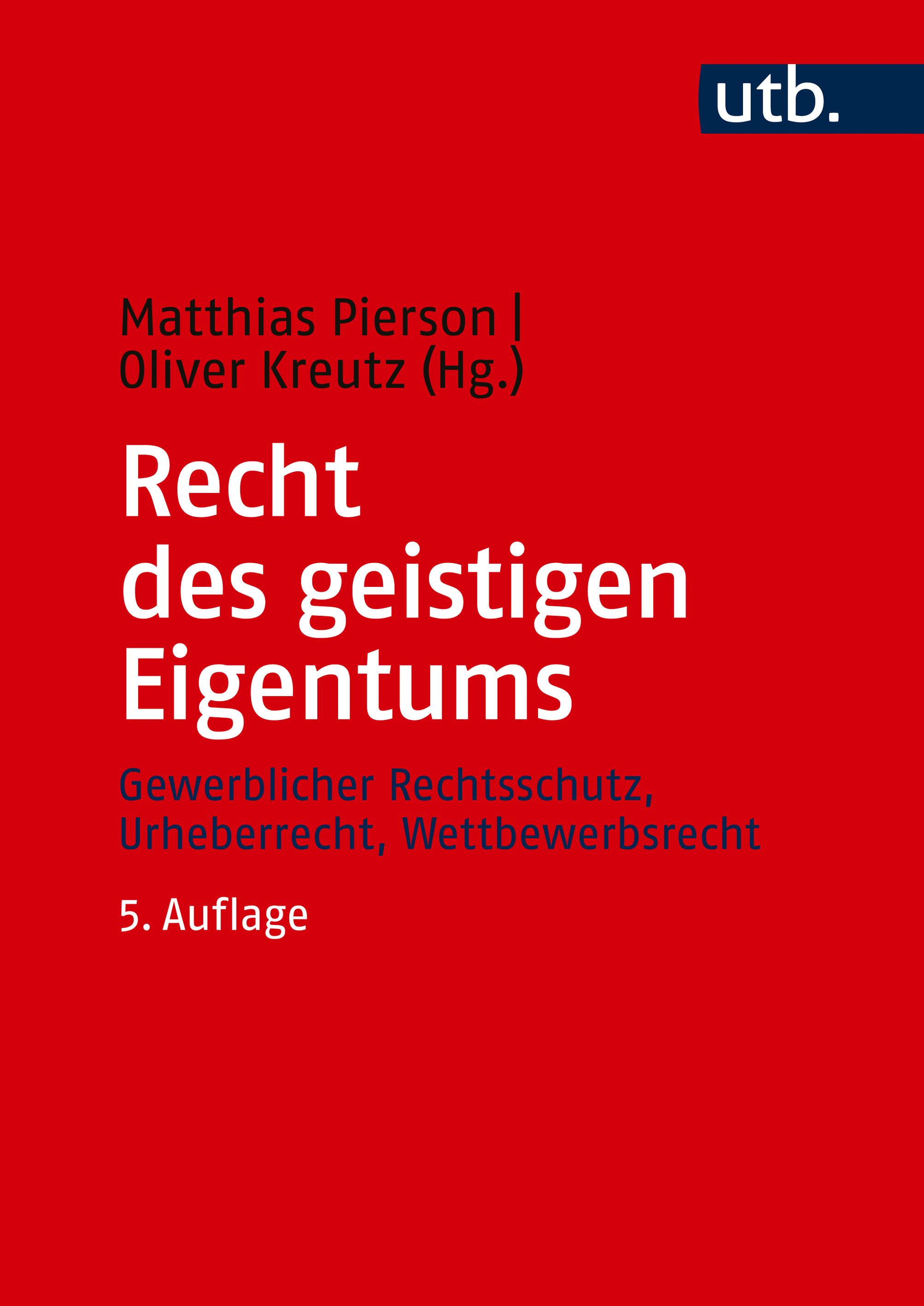 Vorderes Coverbild Recht des geistigen Eigentums