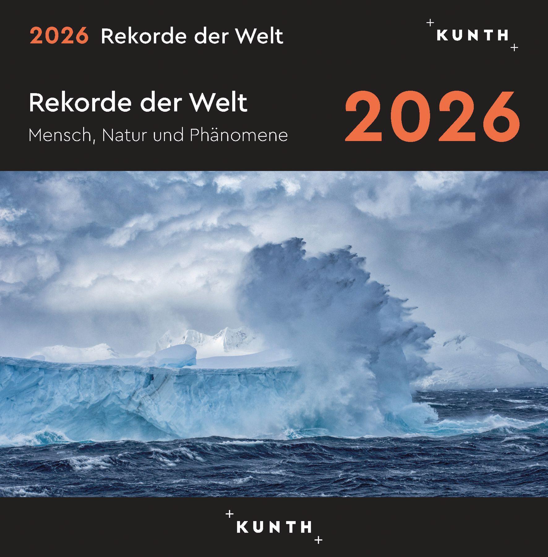 Vorderes Coverbild Rekorde der Welt - KUNTH 365-Tage-Abreißkalender 2026