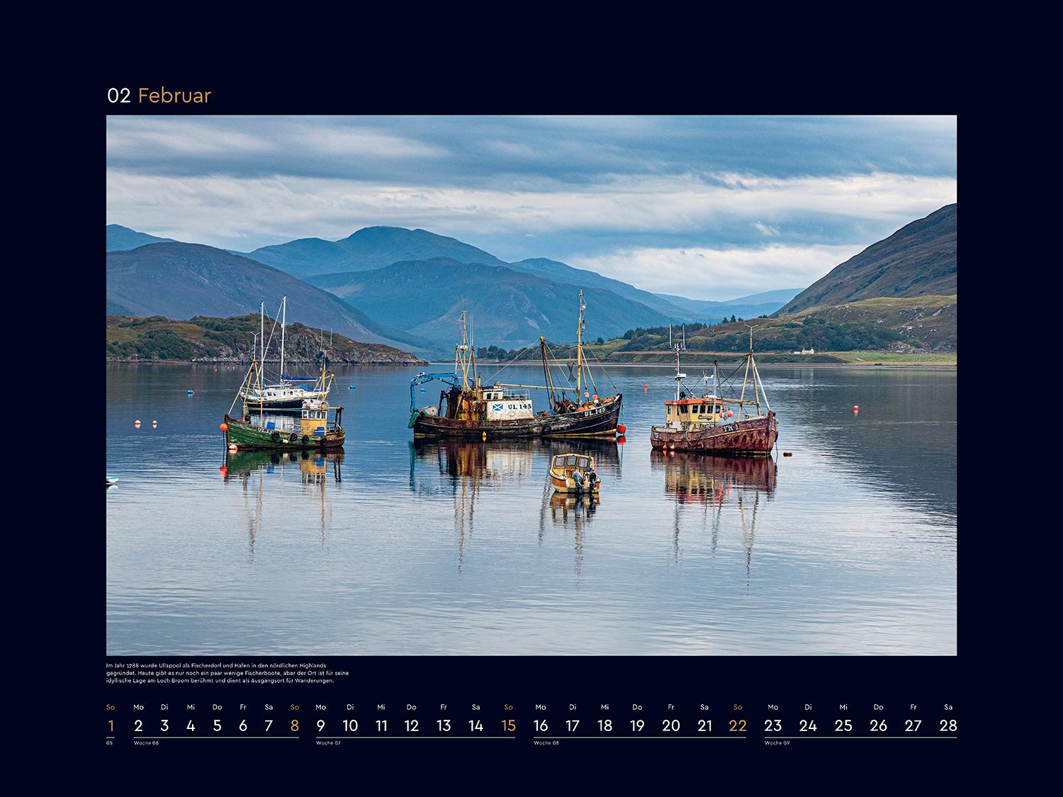 Beispielinhalt (Bild) Schottland - KUNTH Wandkalender 2026