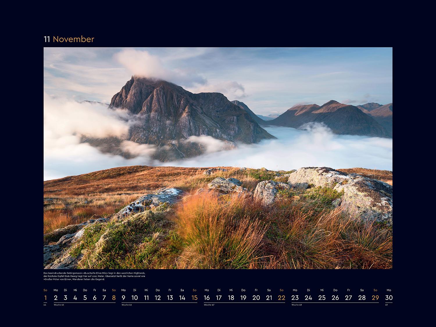 Beispielinhalt (Bild) Schottland - KUNTH Wandkalender 2026