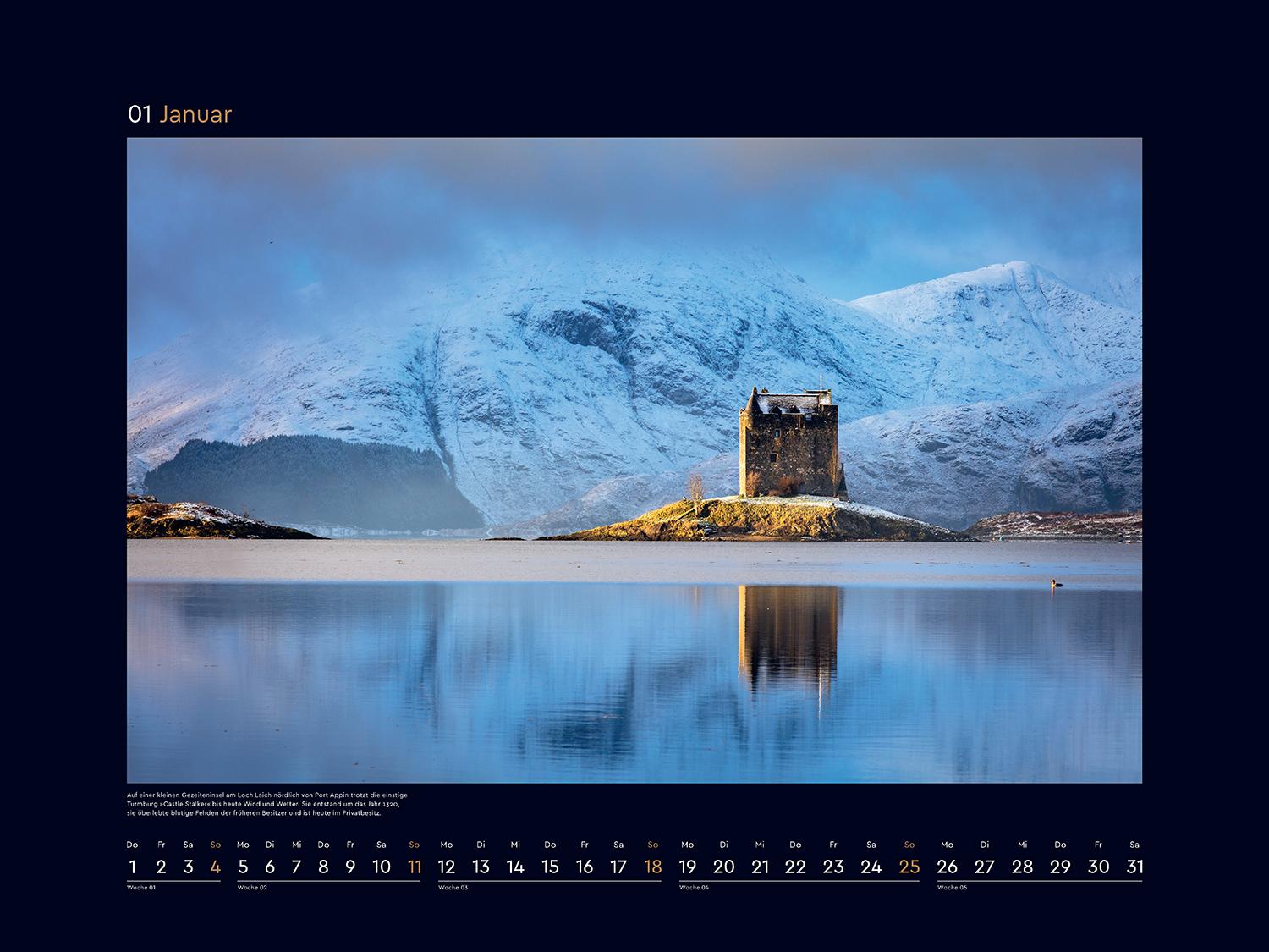 Beispielinhalt (Bild) Schottland - KUNTH Wandkalender 2026