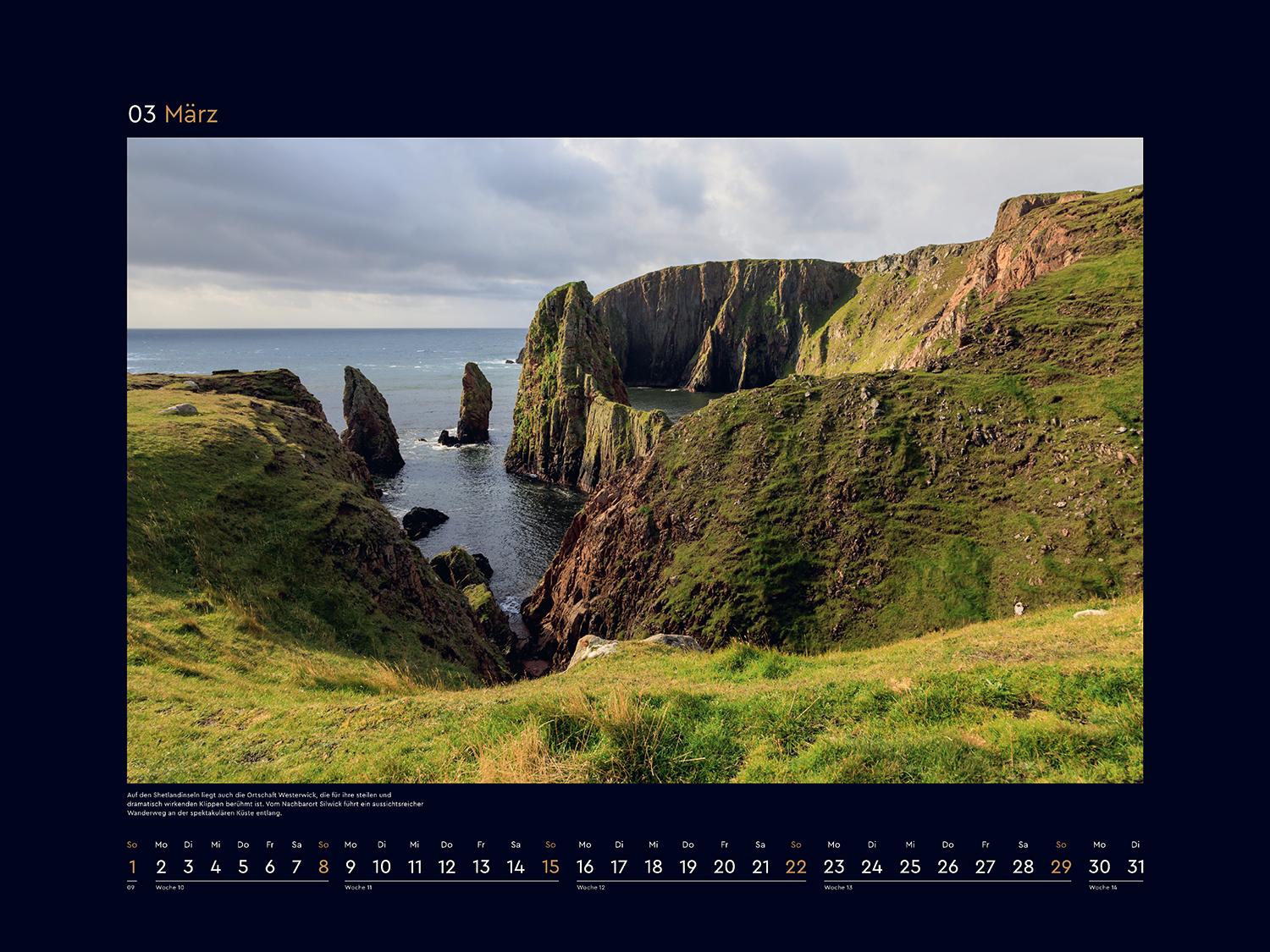 Beispielinhalt (Bild) Schottland - KUNTH Wandkalender 2026