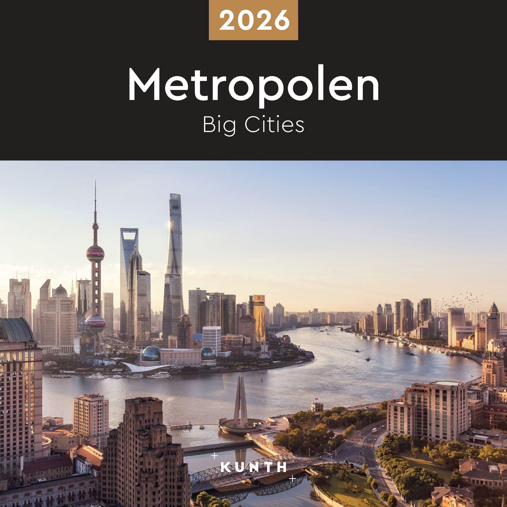 Vorderes Coverbild Metropolen - KUNTH Broschurkalender 2026