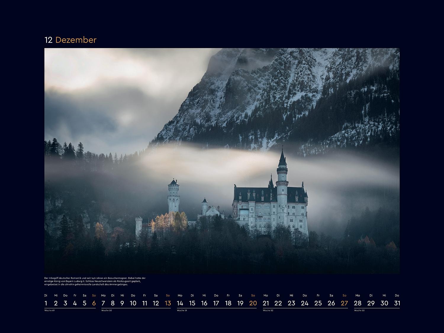 Beispielinhalt (Bild) So schön ist Deutschland - KUNTH Wandkalender 2026