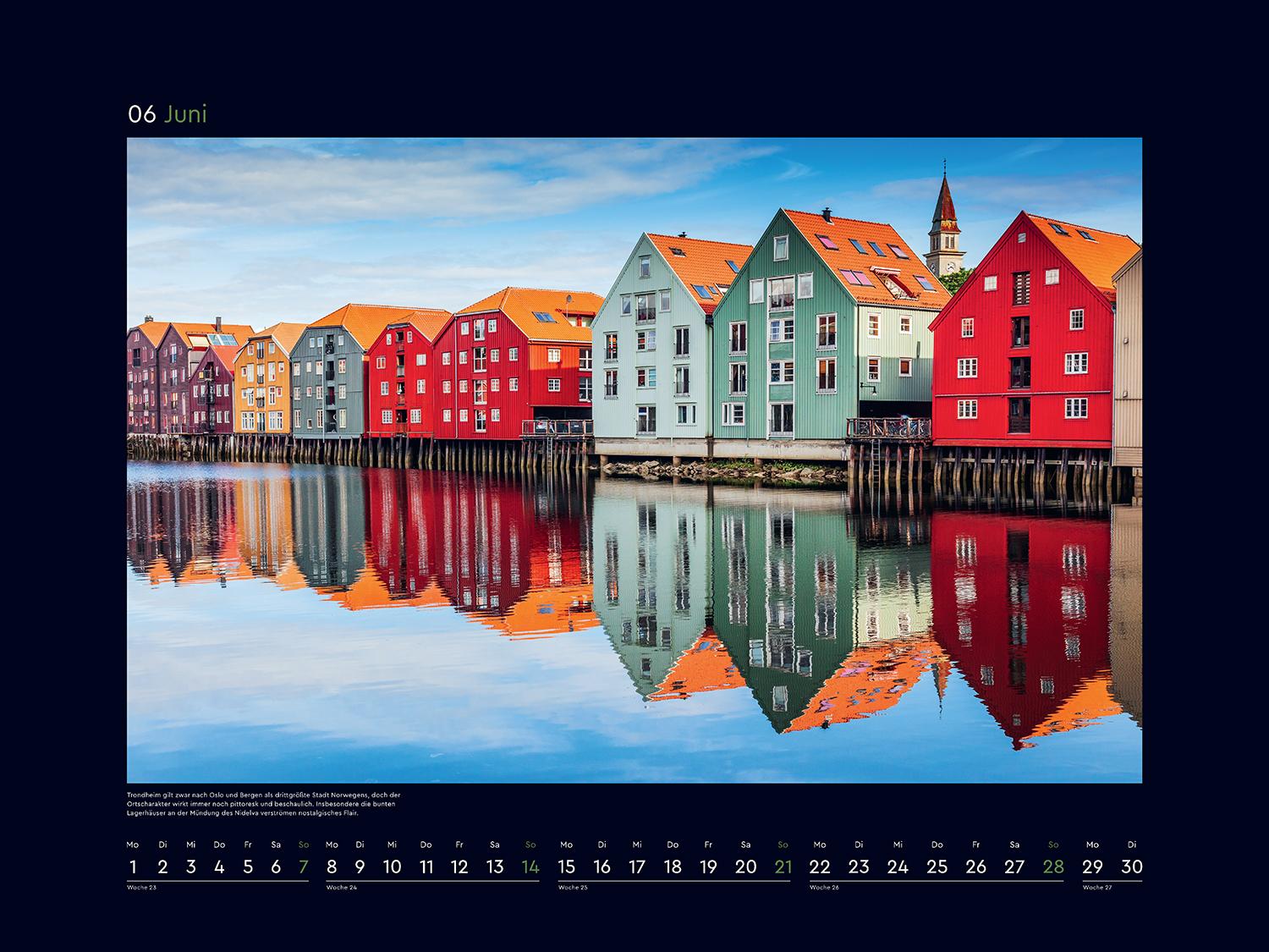 Beispielinhalt (Bild) Hurtigruten - KUNTH Wandkalender 2026