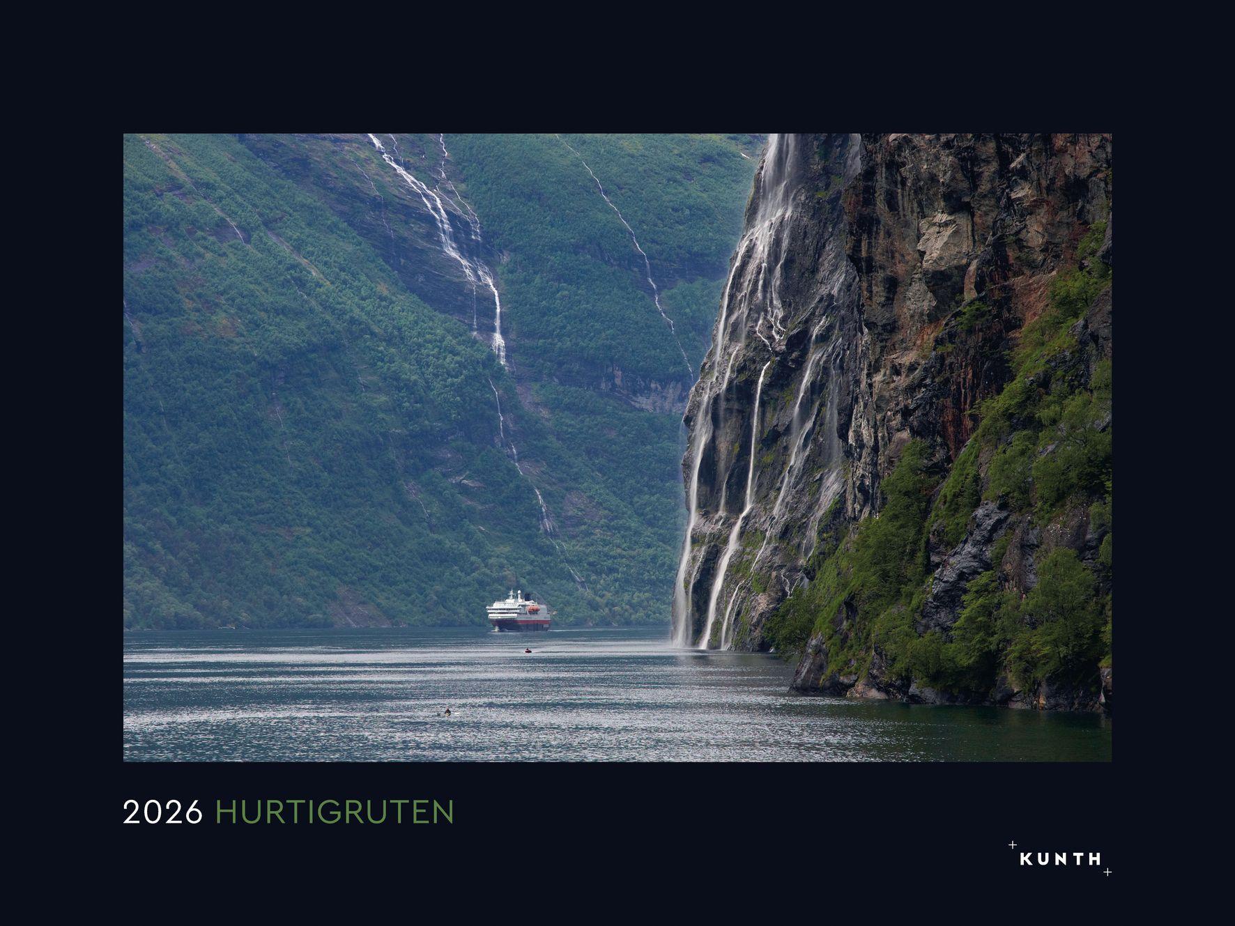 Vorderes Coverbild Hurtigruten - KUNTH Wandkalender 2026