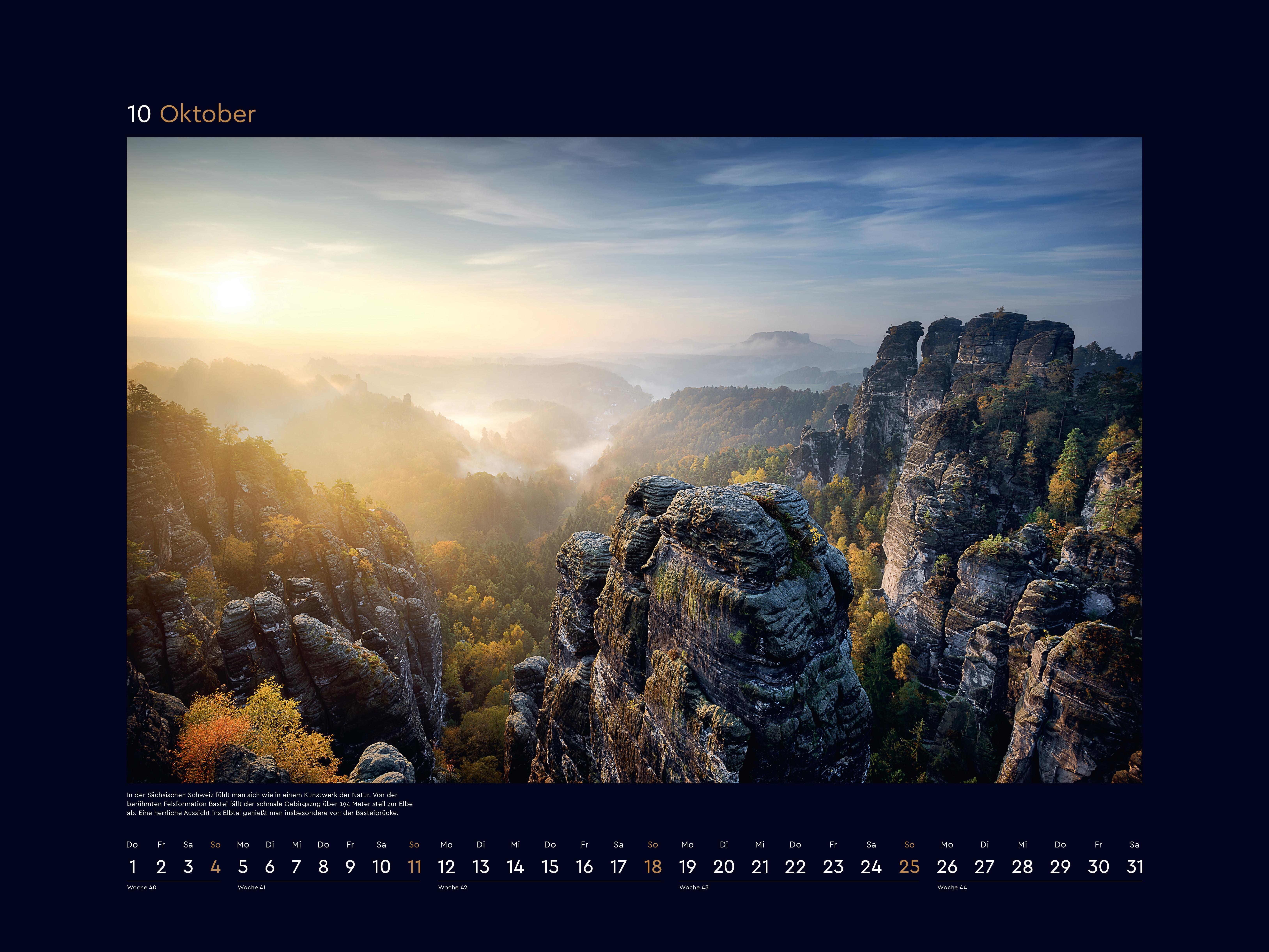 Beispielinhalt (Bild) Wildnis Deutschland - KUNTH Wandkalender 2026