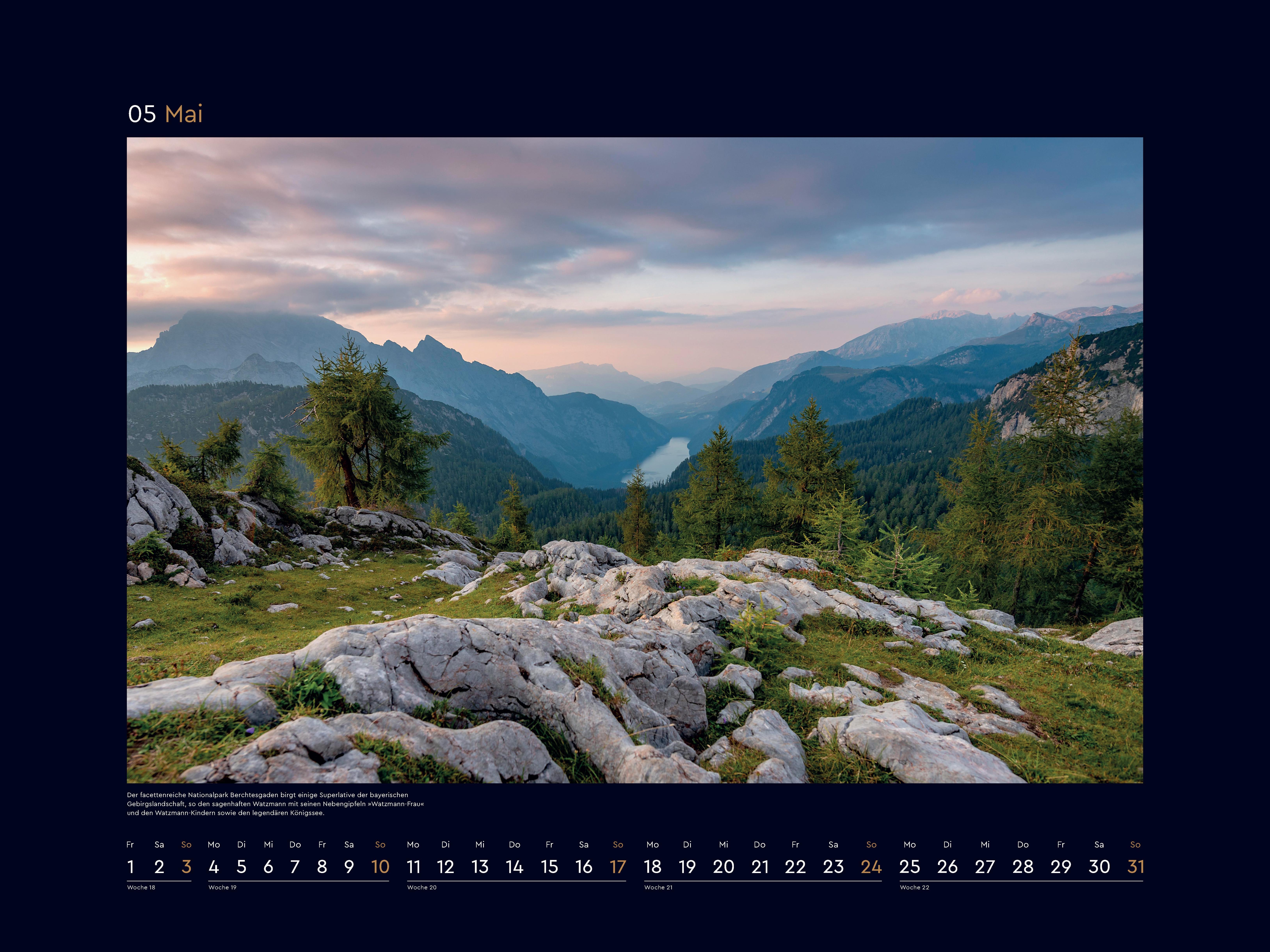 Beispielinhalt (Bild) Wildnis Deutschland - KUNTH Wandkalender 2026
