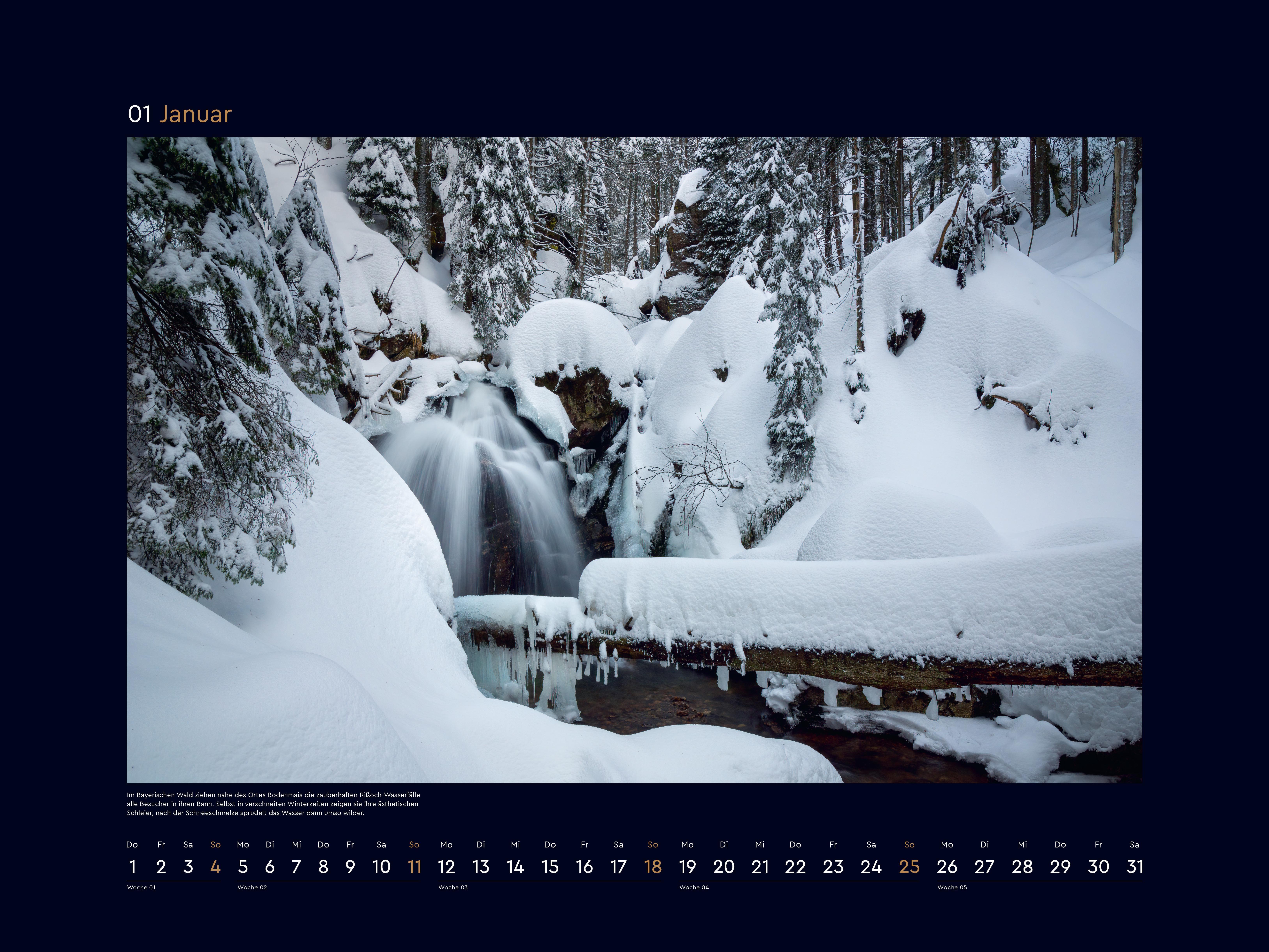 Beispielinhalt (Bild) Wildnis Deutschland - KUNTH Wandkalender 2026
