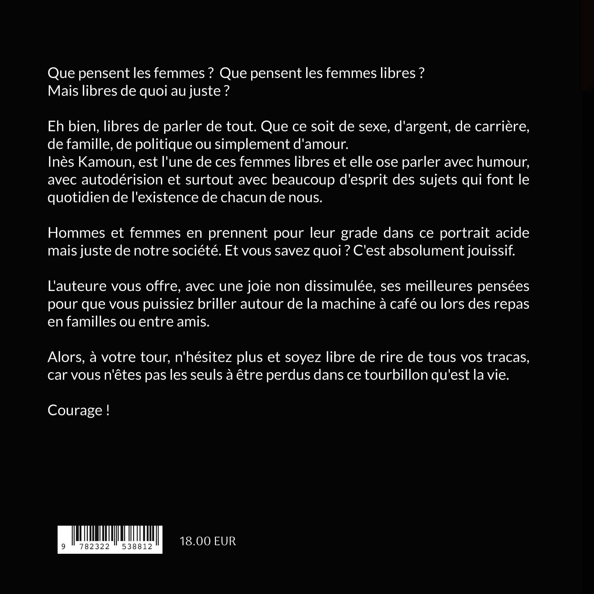 Rückseitencover Pensées d'une femme libre
