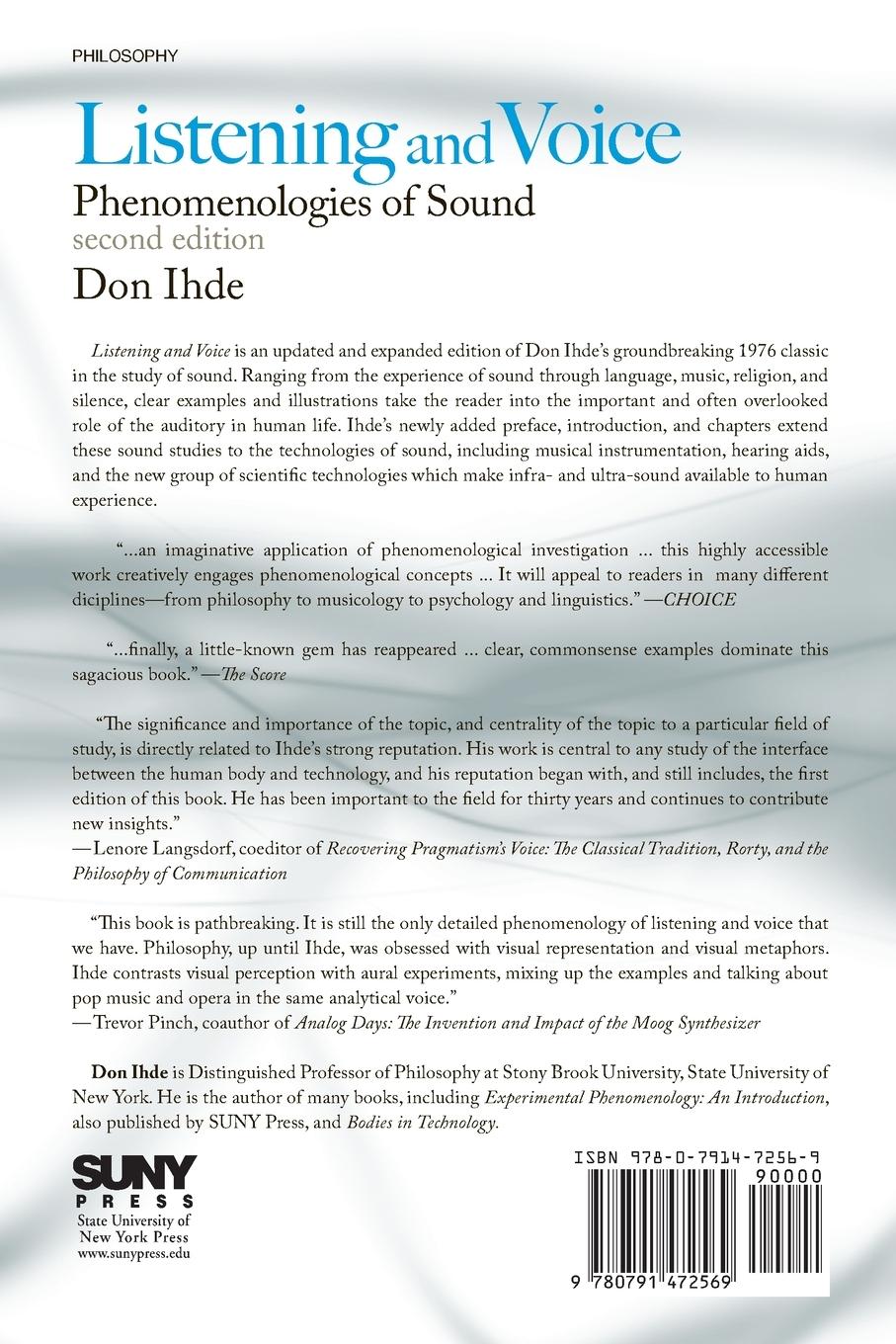 Rückseitencover Listening and Voice