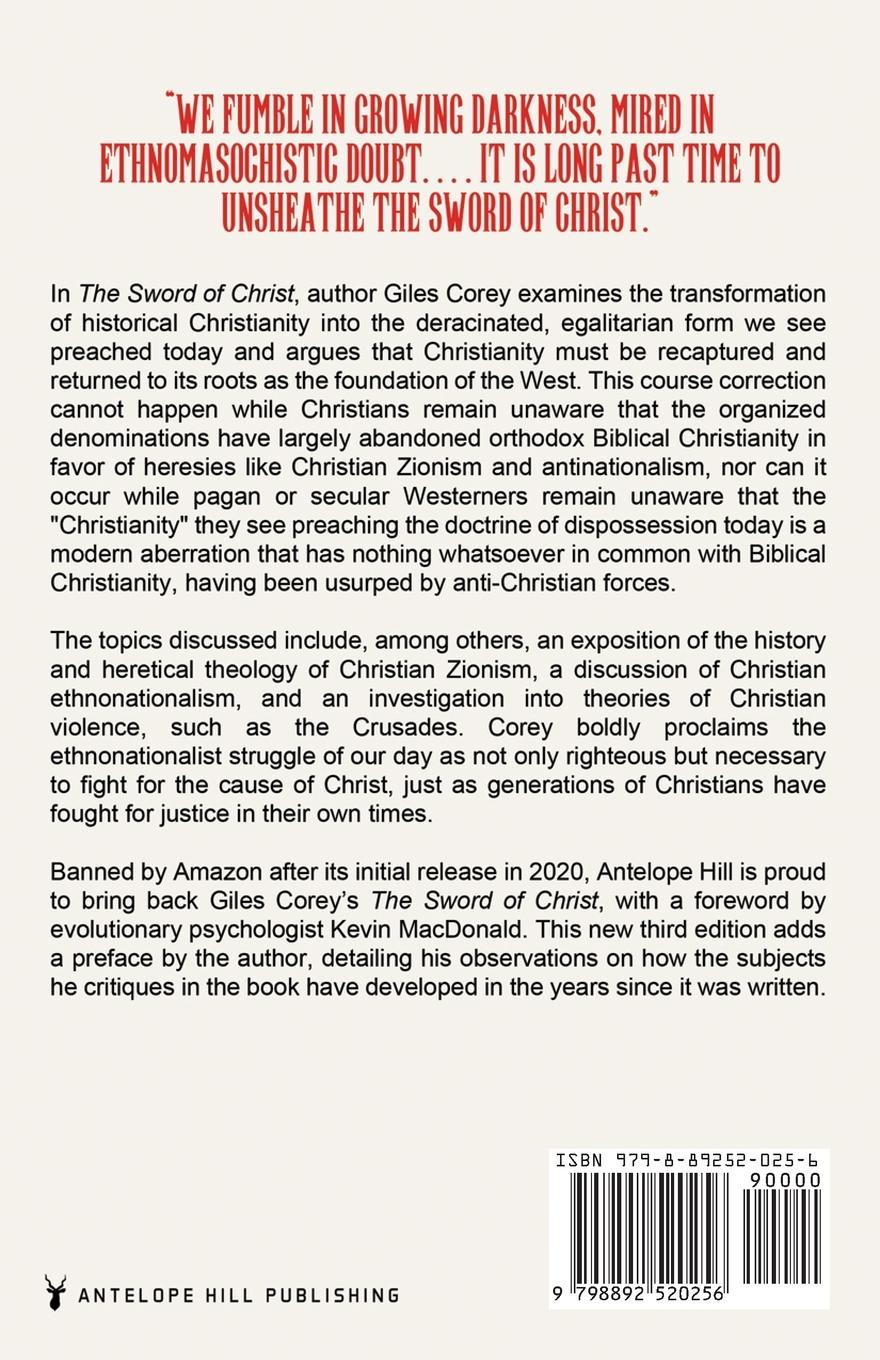 Rückseitencover The Sword of Christ