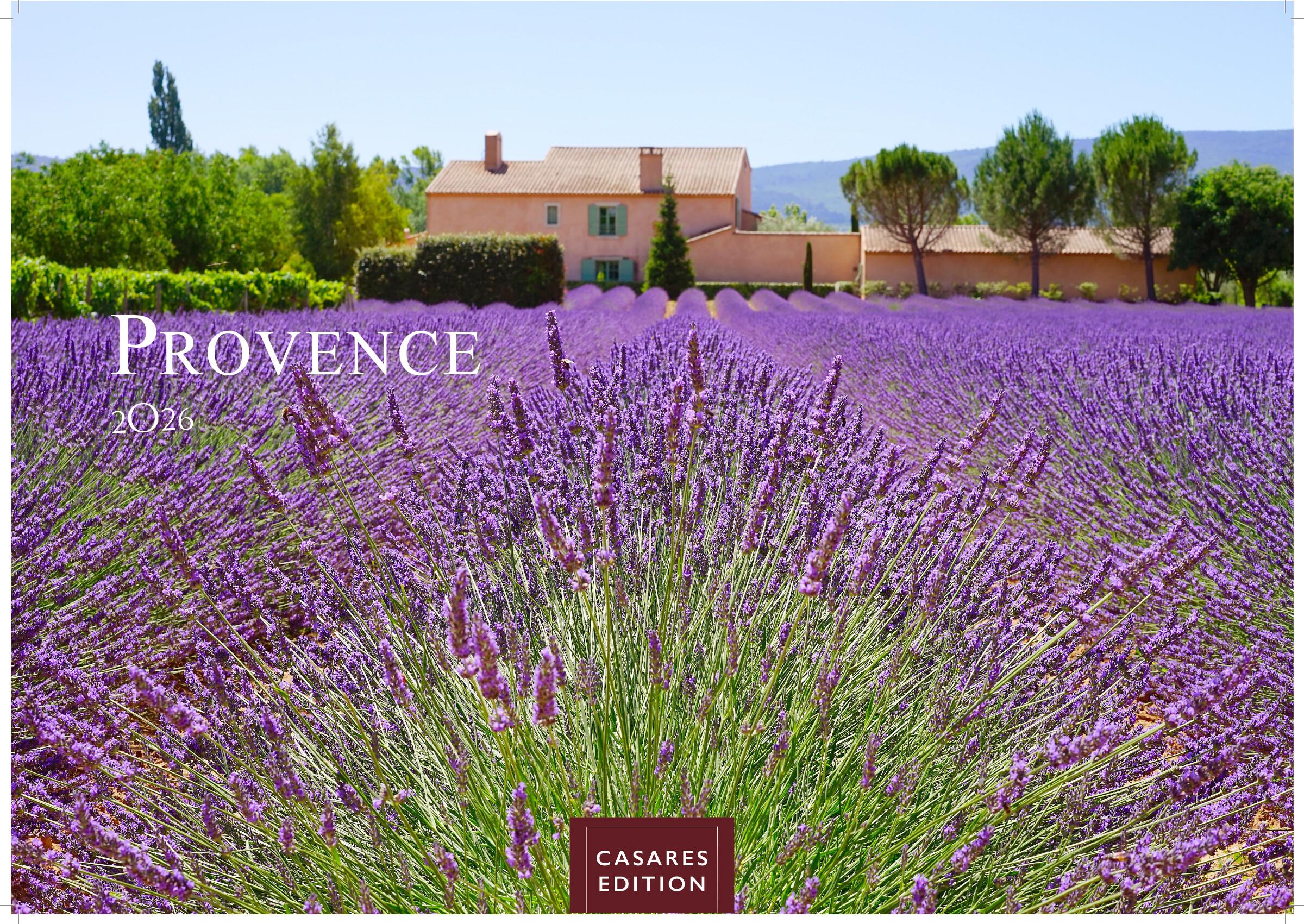 Vorderes Coverbild Provence Kalender 2026 - Wandkalender | Fotokalender Frankreich 35x50cm - Atemberaubende Landschaften, Blühende Lavendelfelder & Charmante Dörfer - Perfekter . für Natur- und Reiseliebhaber