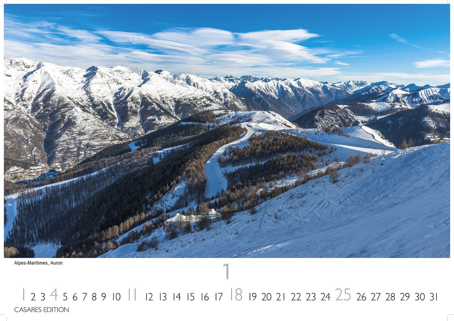 Beispielinhalt (Bild) Frankreich Kalender 2026 - Wandkalender | Fotokalender Frankreich 24x35cm - 12 beeindruckende Highlights von der Schönheit Frankreichs