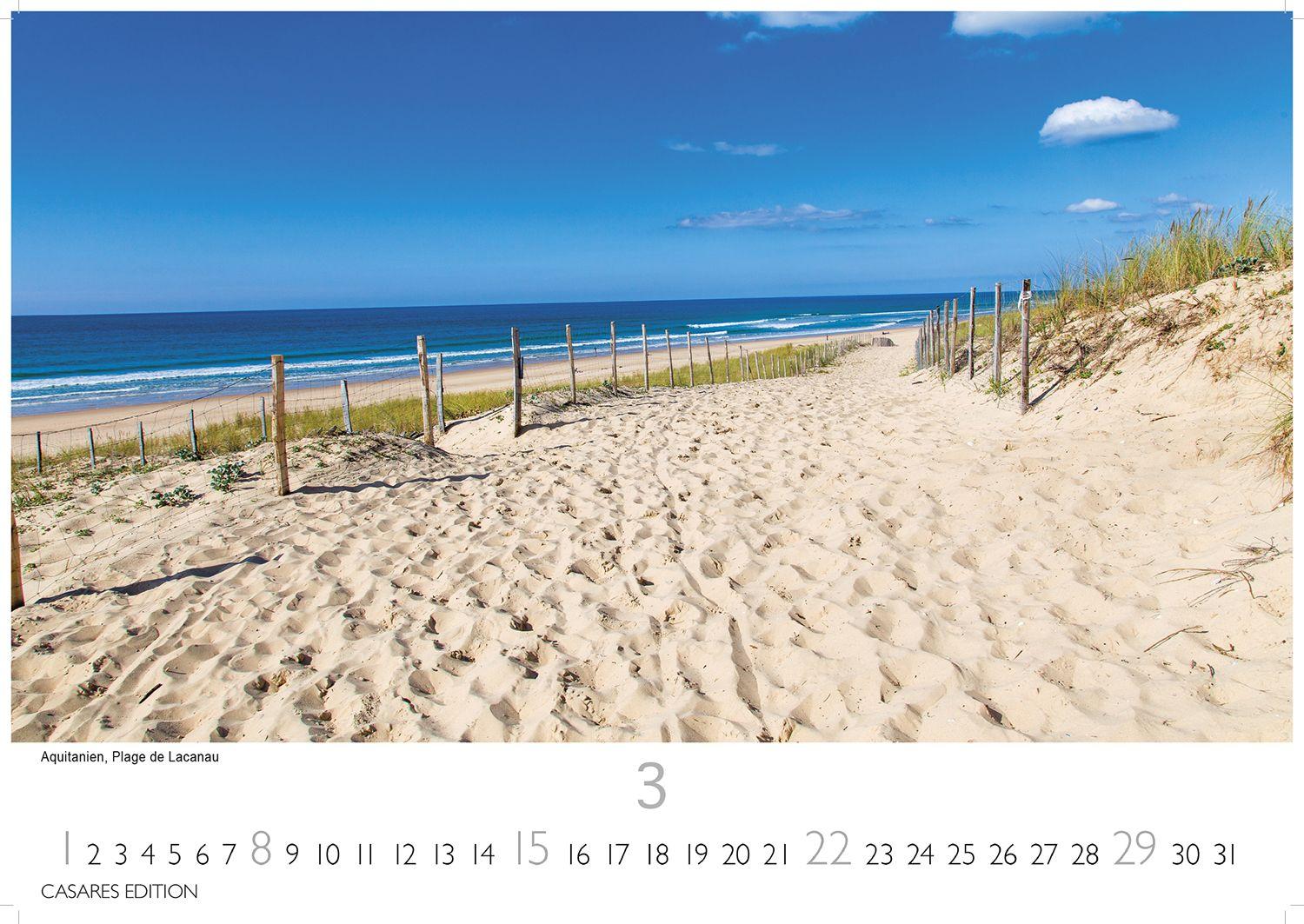 Beispielinhalt (Bild) Frankreich Kalender 2026 - Wandkalender | Fotokalender Frankreich 24x35cm - 12 beeindruckende Highlights von der Schönheit Frankreichs