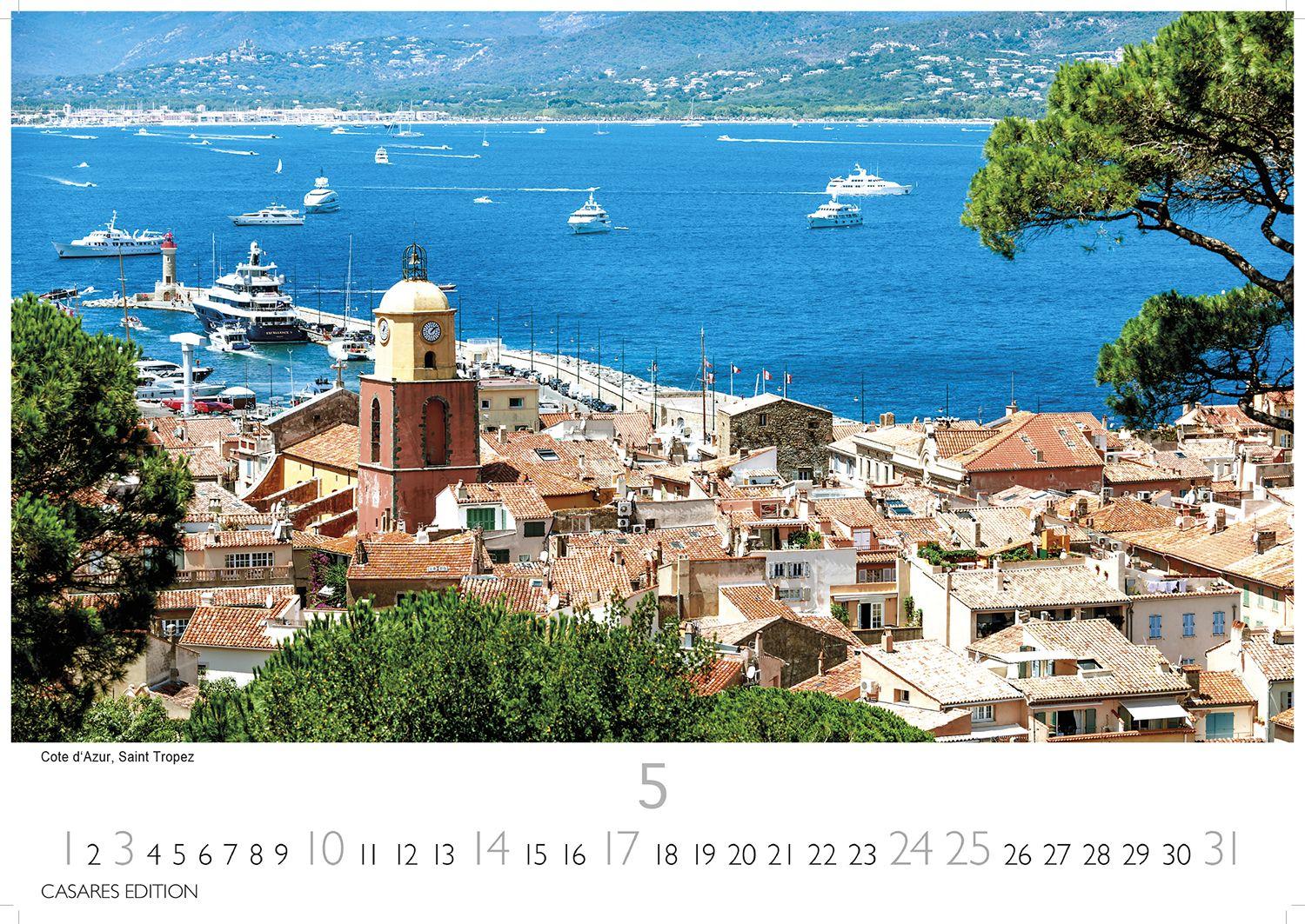 Beispielinhalt (Bild) Frankreich Kalender 2026 - Wandkalender | Fotokalender Frankreich 24x35cm - 12 beeindruckende Highlights von der Schönheit Frankreichs